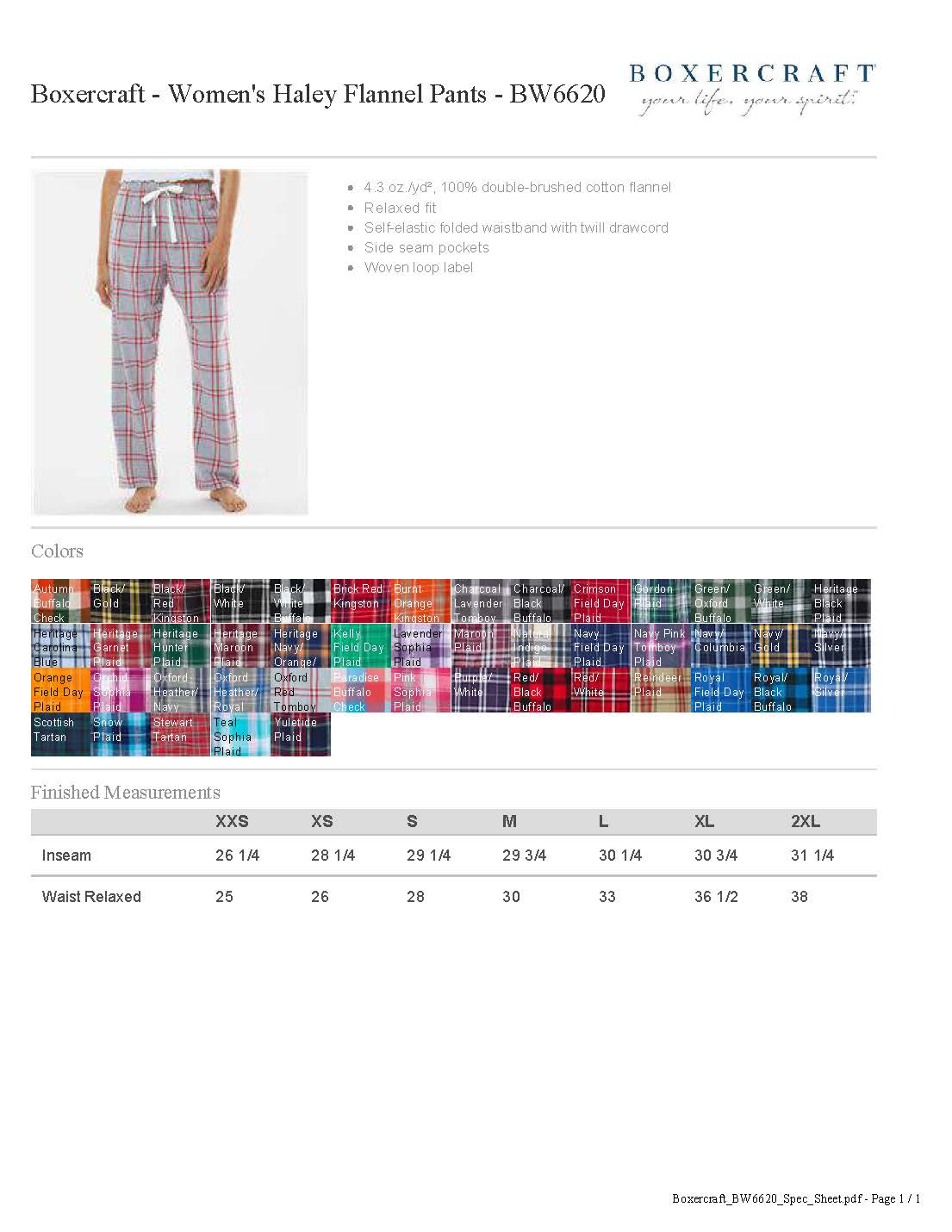 GAME ON! Logo Flannel Pants