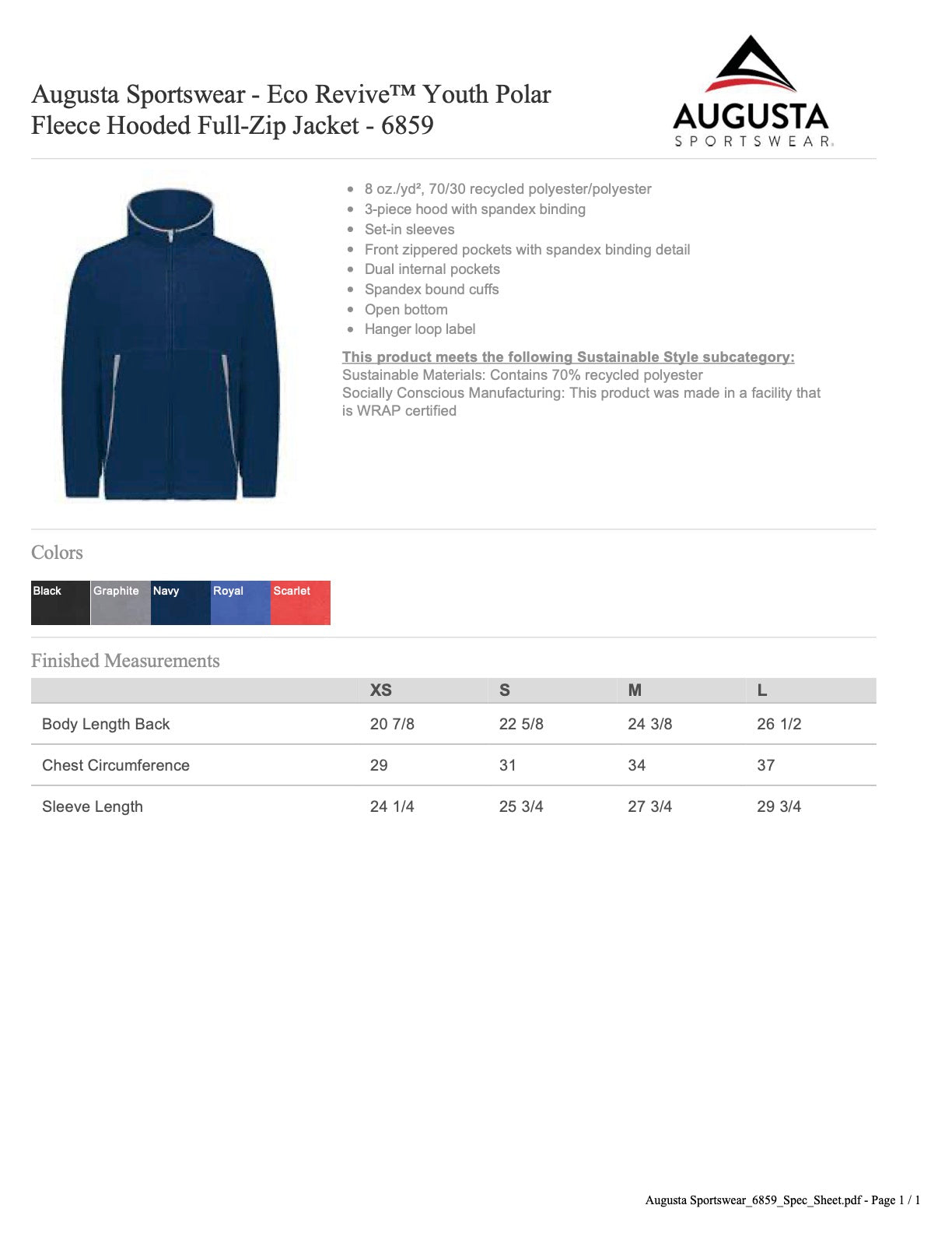 FALCONS CHEER Embroidered Logo Hooded Fleece Jacket