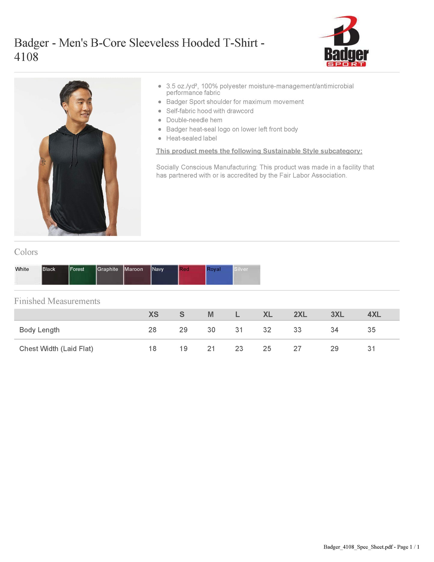DFYWF D Hooded Dri Fit Tank