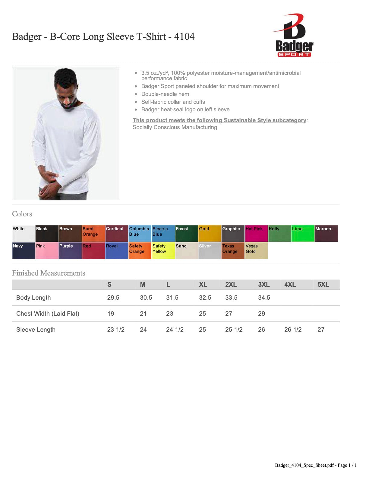 HI-FIVE SPORTS Logo Dri Fit Long Sleeve Tee