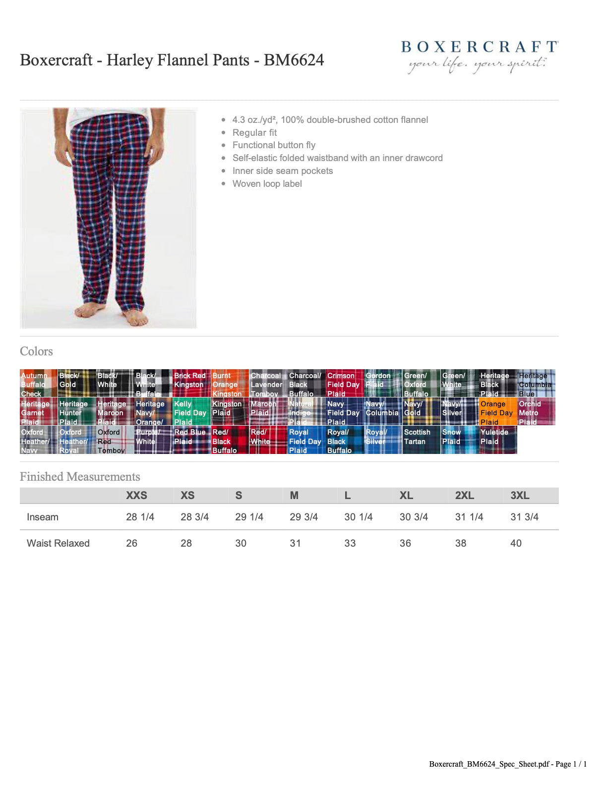 THUNDERDOME Flannel Pants