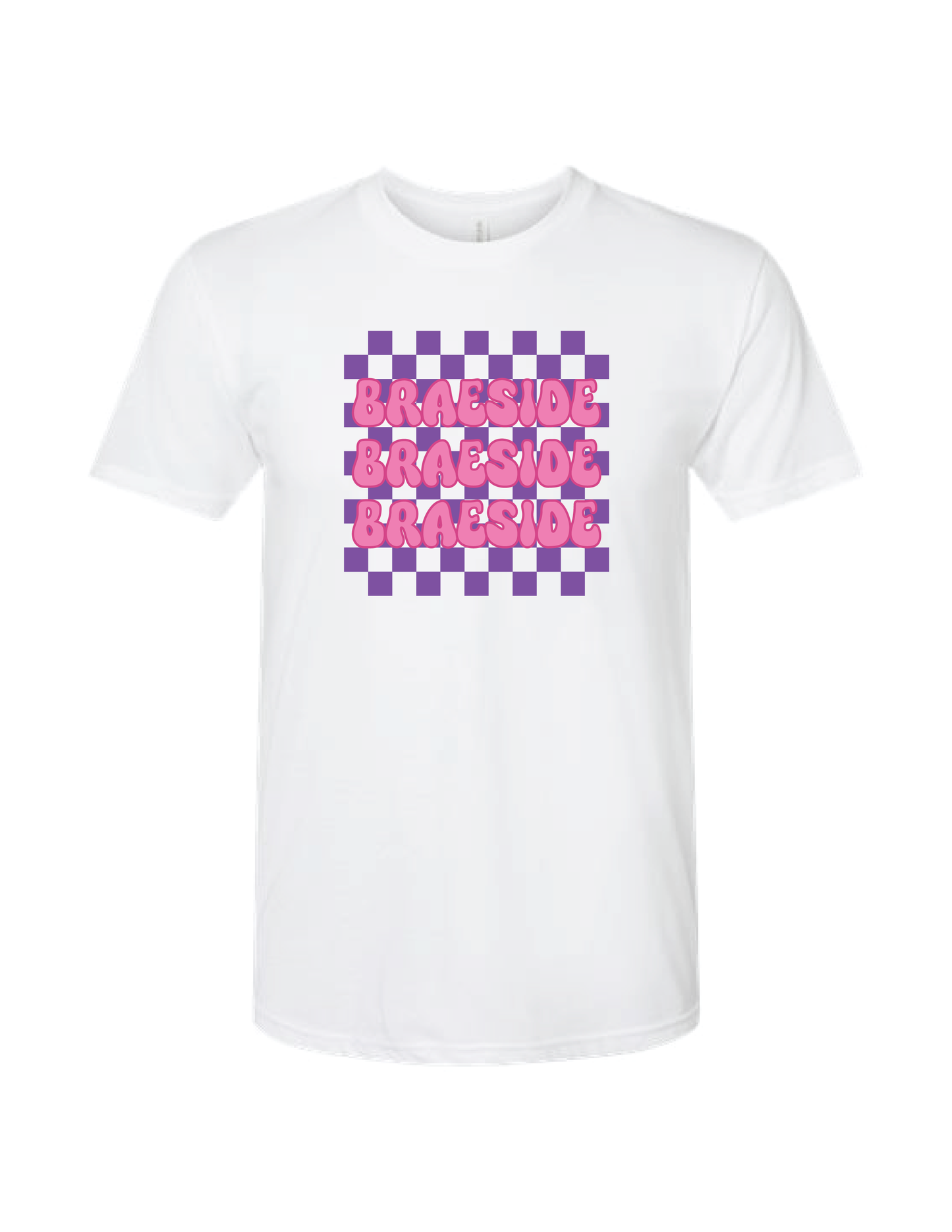 BRAESIDE Checker Repeat Boxy Tee