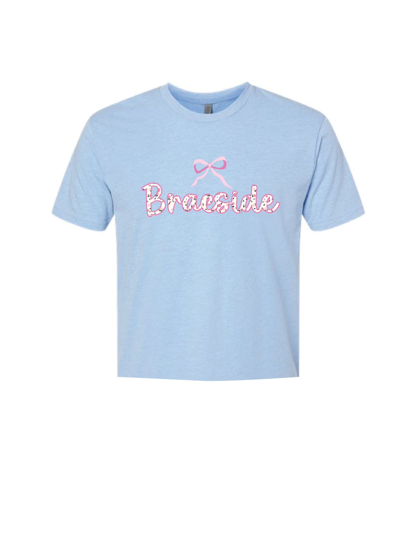 BRAESIDE Floral Bow Boxy Tee