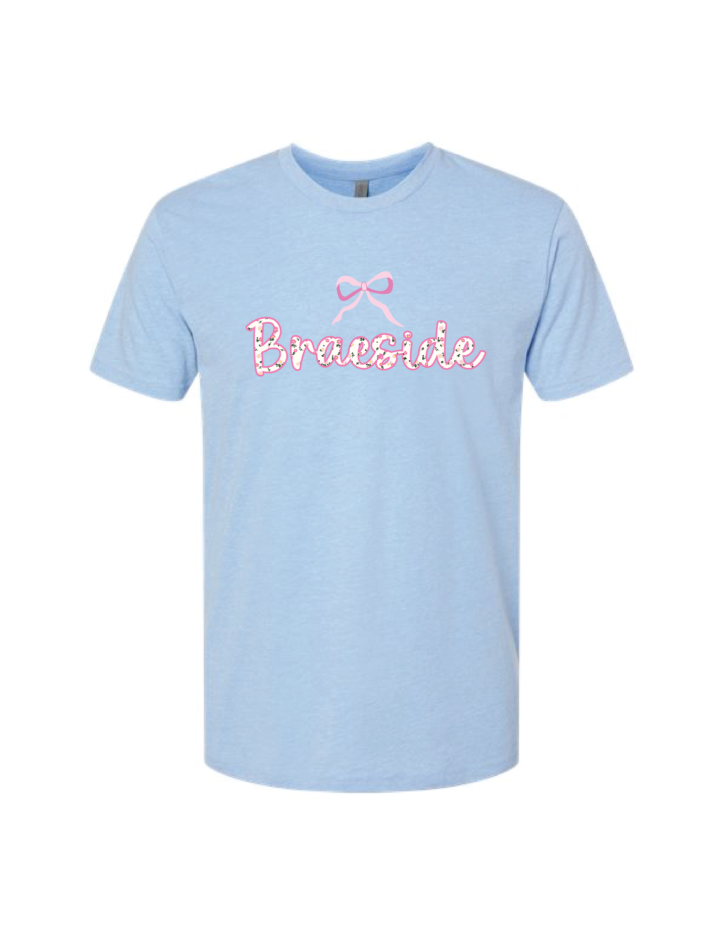 BRAESIDE Floral Bow Boxy Tee