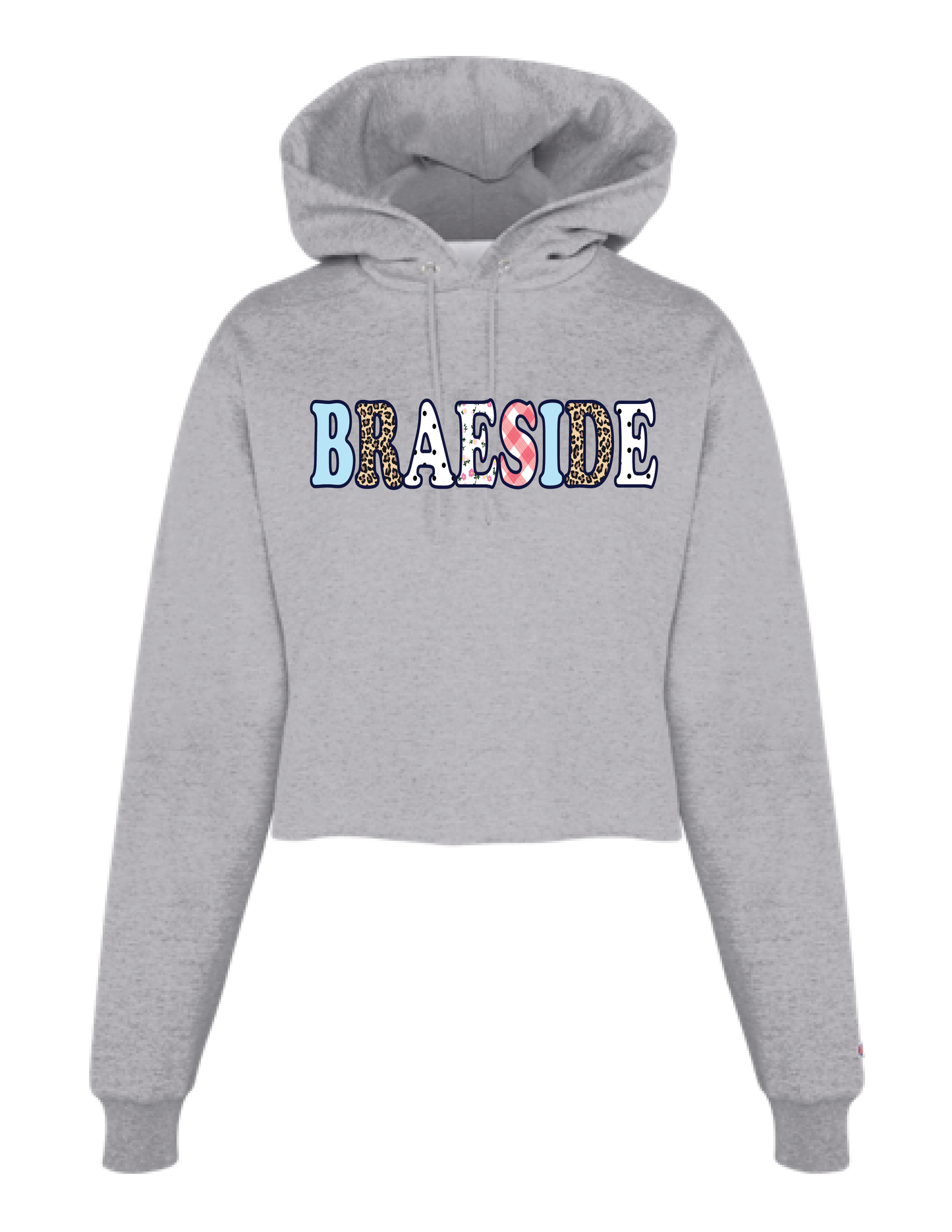 BRAESIDE Patterns Cropped Hoodie