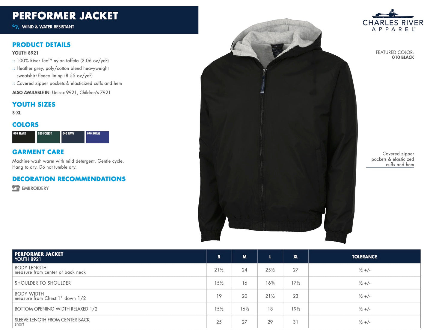 FALCONS CHEER Embroidered Team Jacket Full Zip