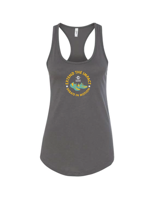 CHICAGO DEBATES Circle Women's Racerback Tank