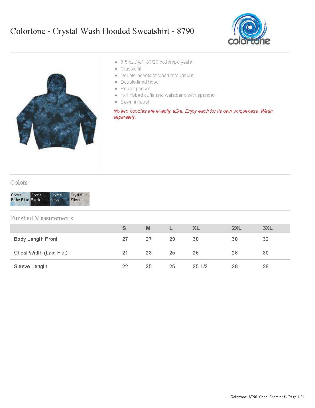 CUSTOM Hearts Puff Tie Dye Hooded Pullover