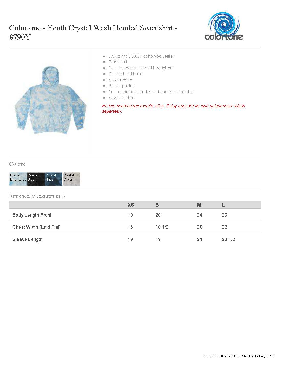 CUSTOM Hearts Puff Tie Dye Hooded Pullover