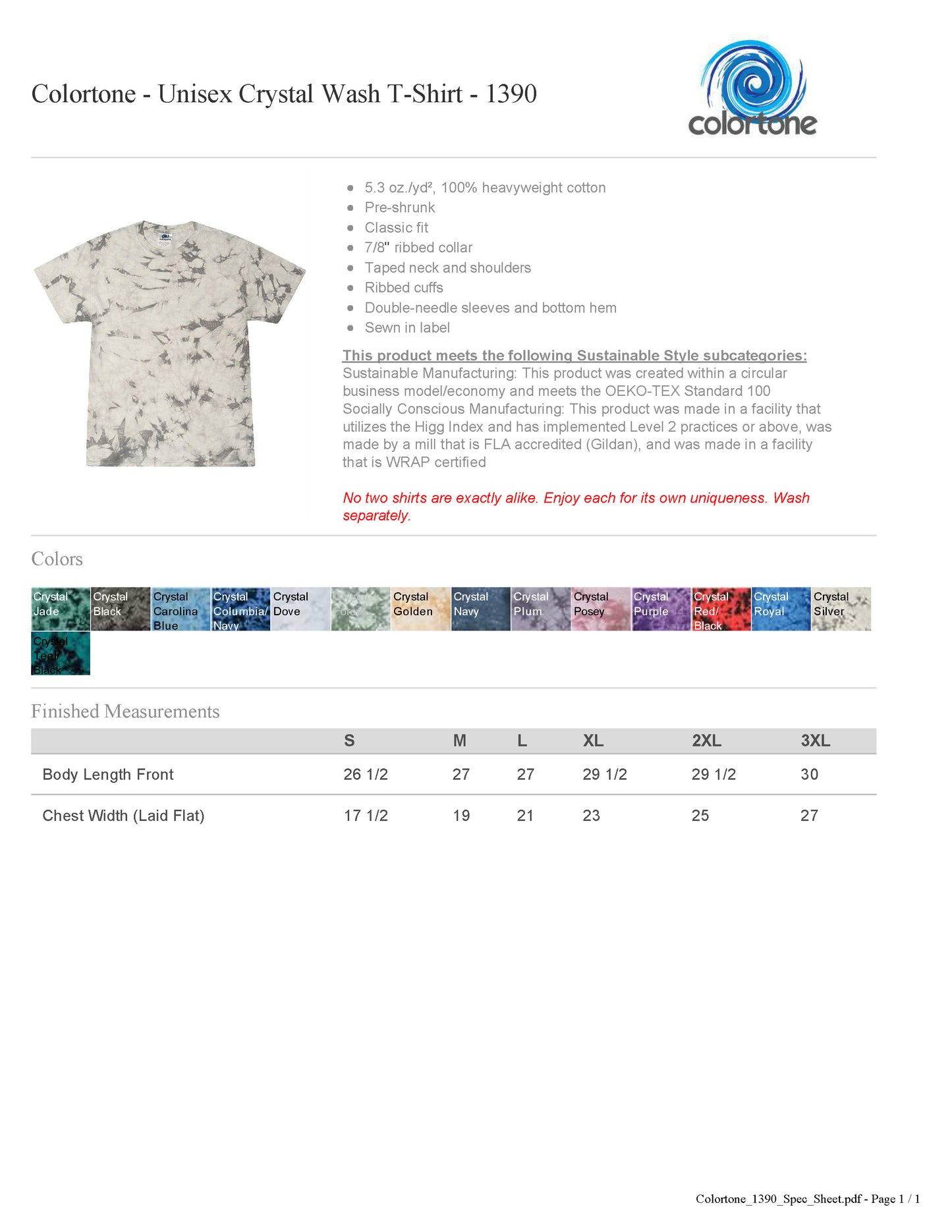 SHEPARD Collegiate Tie Dye Tee