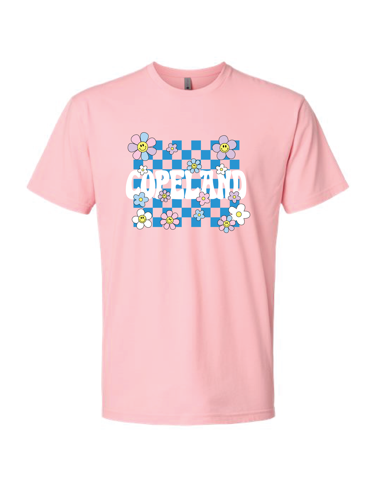 COPELAND Floral Checker Boxy Tee