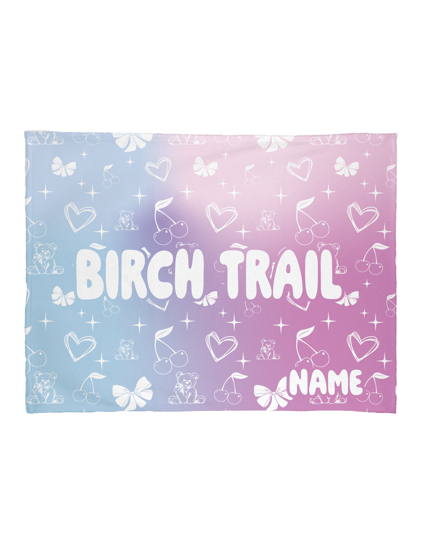 CUSTOM Bears & Bows Personalized Blanket