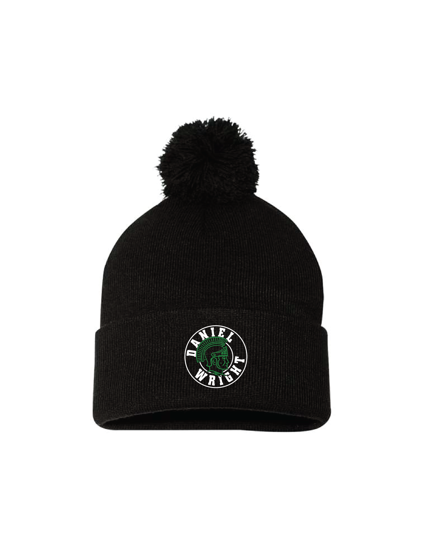 DANIEL WRIGHT Retro Circle Pom Beanie