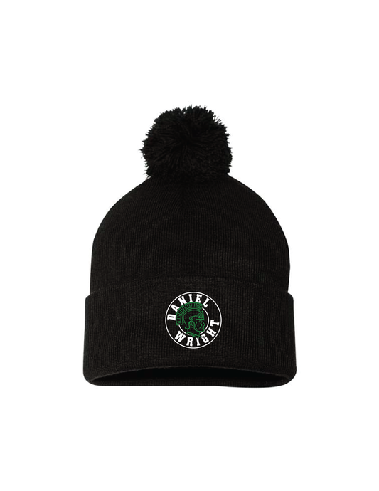 DANIEL WRIGHT Retro Circle Pom Beanie
