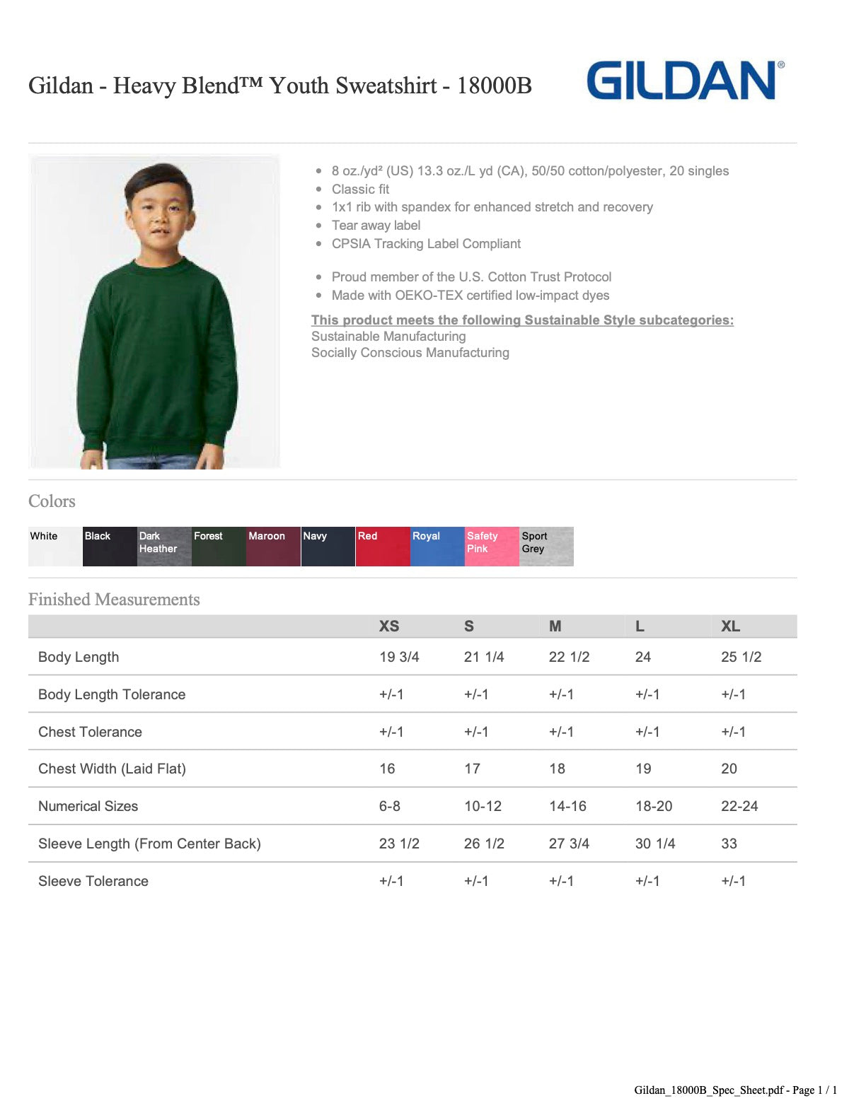 LAKE BLUFF PRESCHOOL Blue Crew Neck