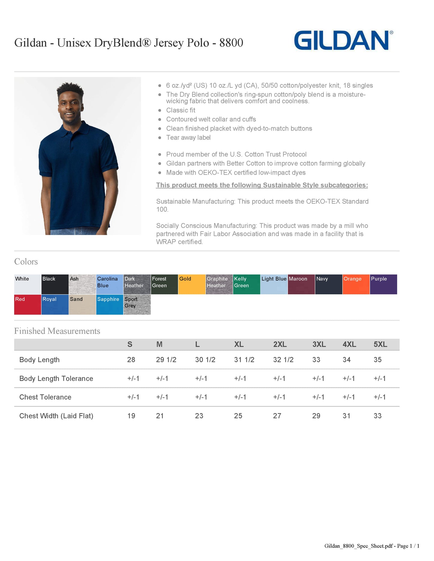 LBMS SCIENCE OLYMPIAD Navy Polo