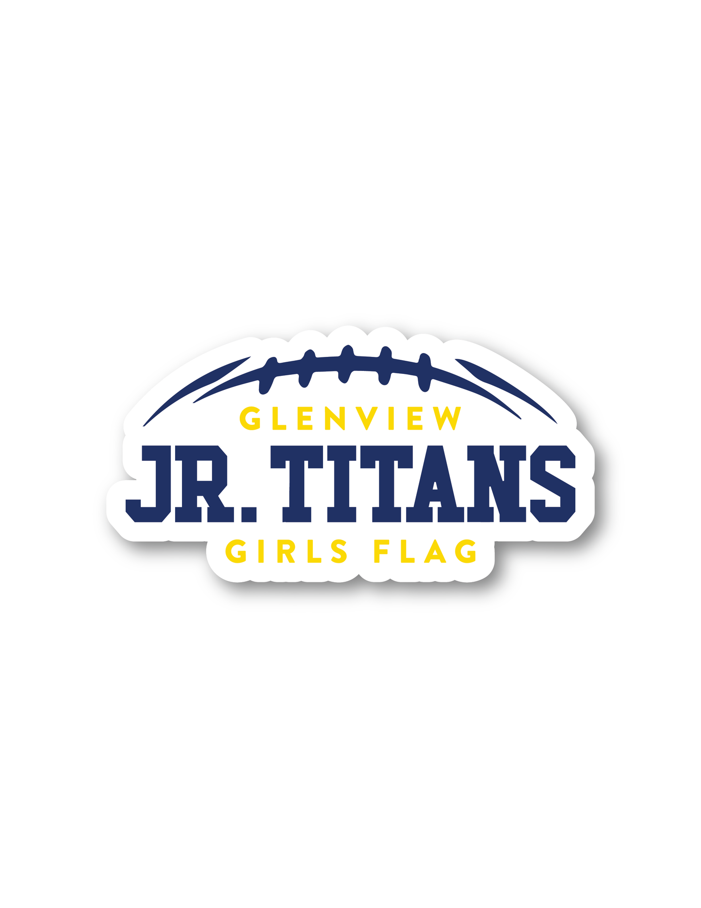 GLENVIEW JR. TITANS GIRLS Logo Magnet