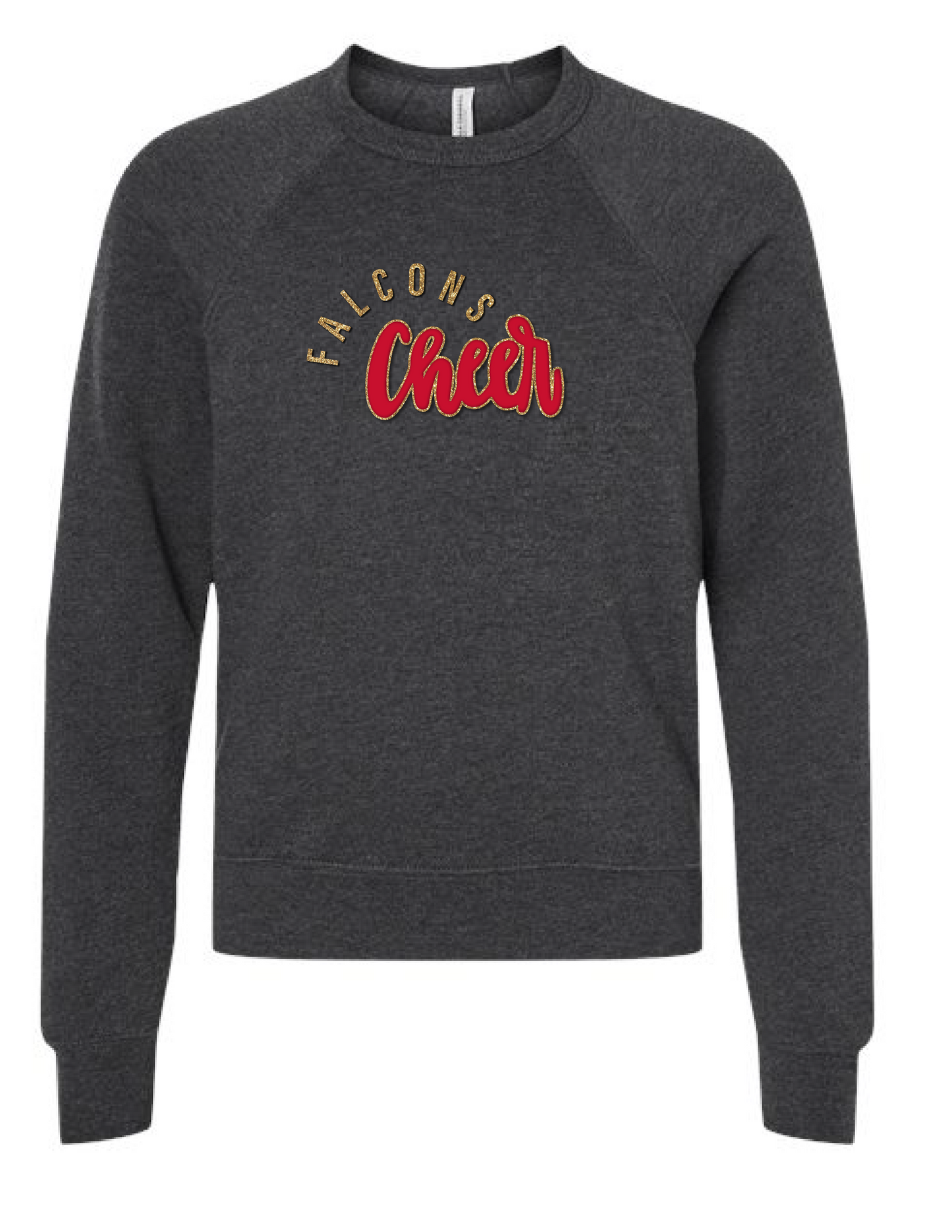 FALCONS CHEER Glitter Boxy Crew Neck