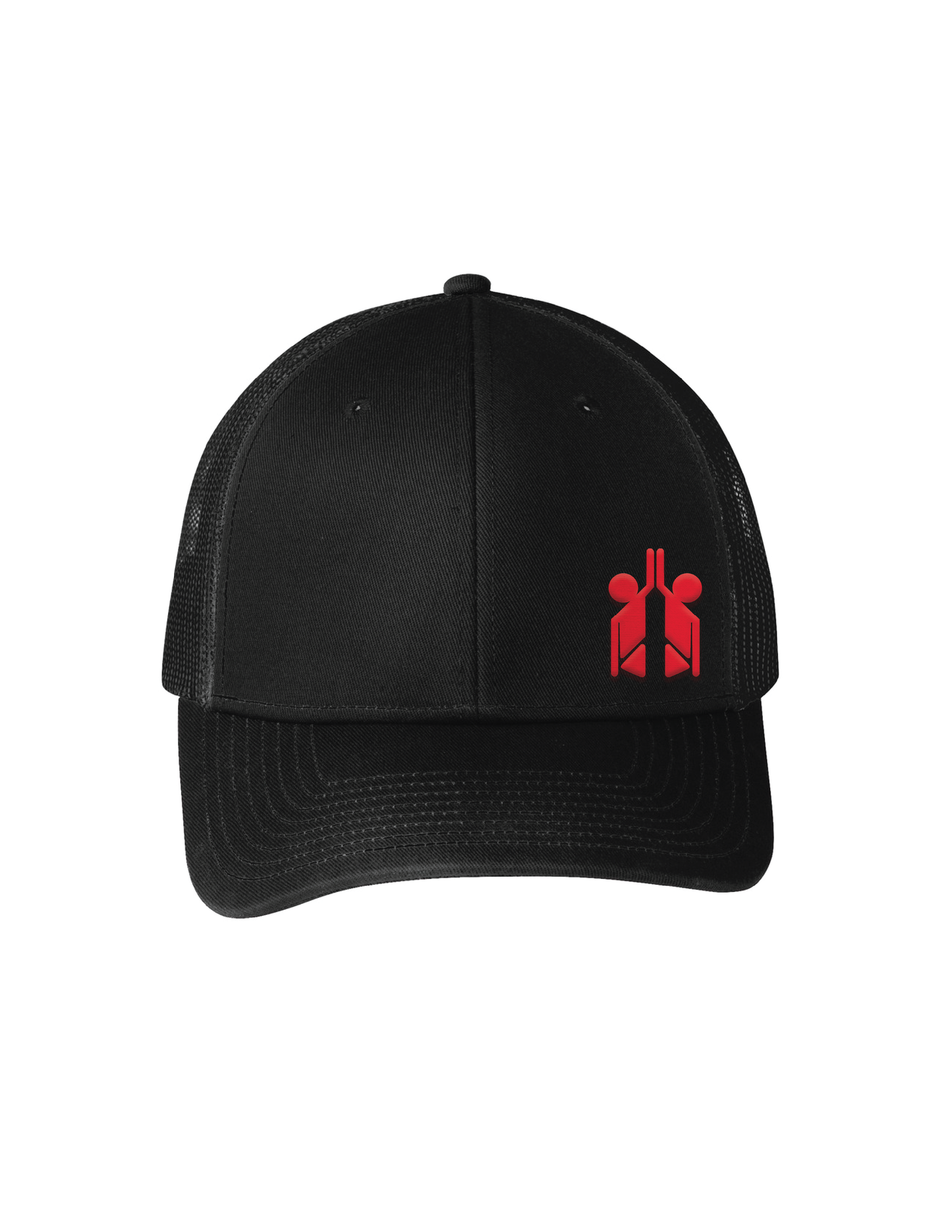 HI-FIVE SPORTS Red Logo Embroidered Baseball Hat