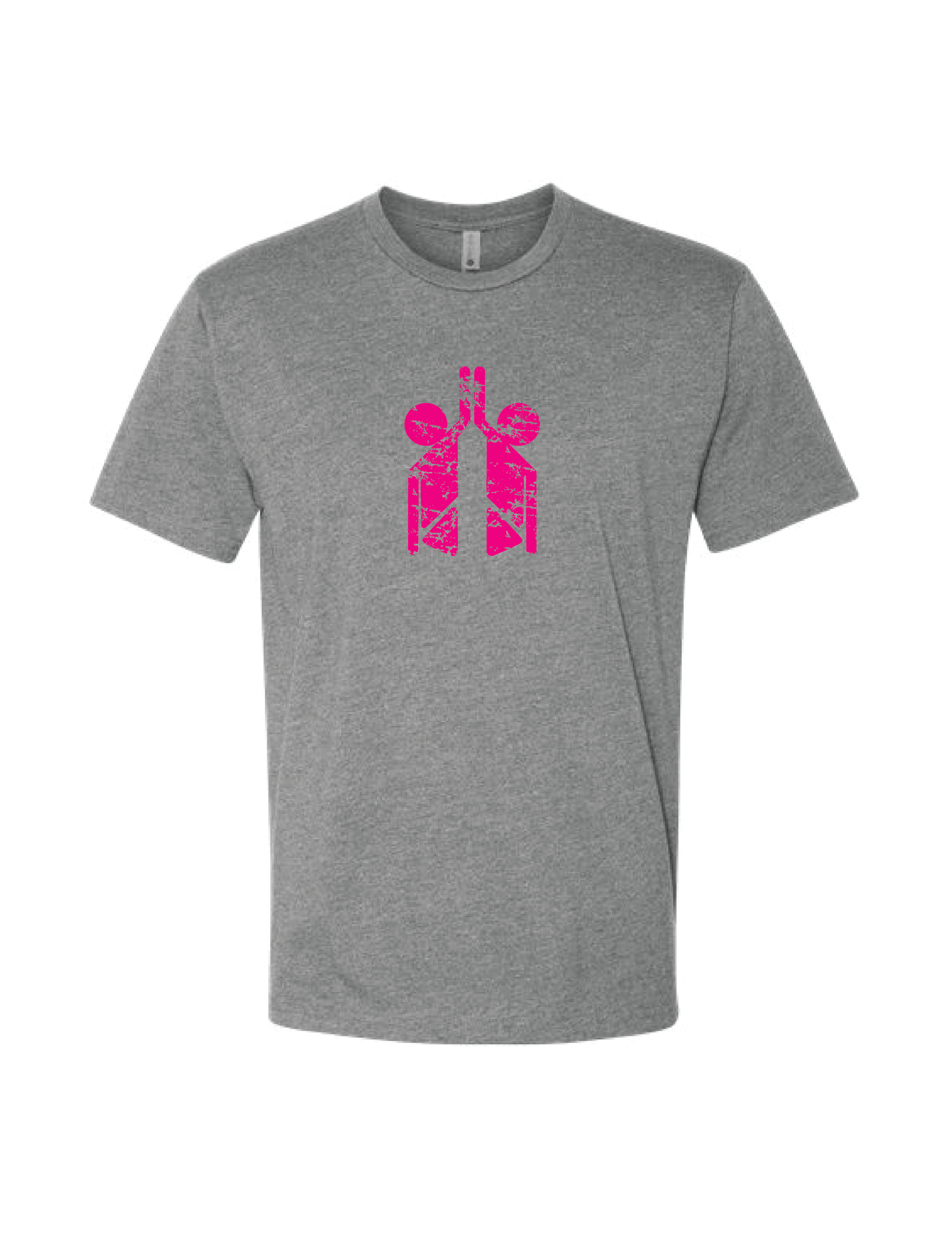 HI-FIVE SPORTS Vintage Pink Logo Boxy Tee