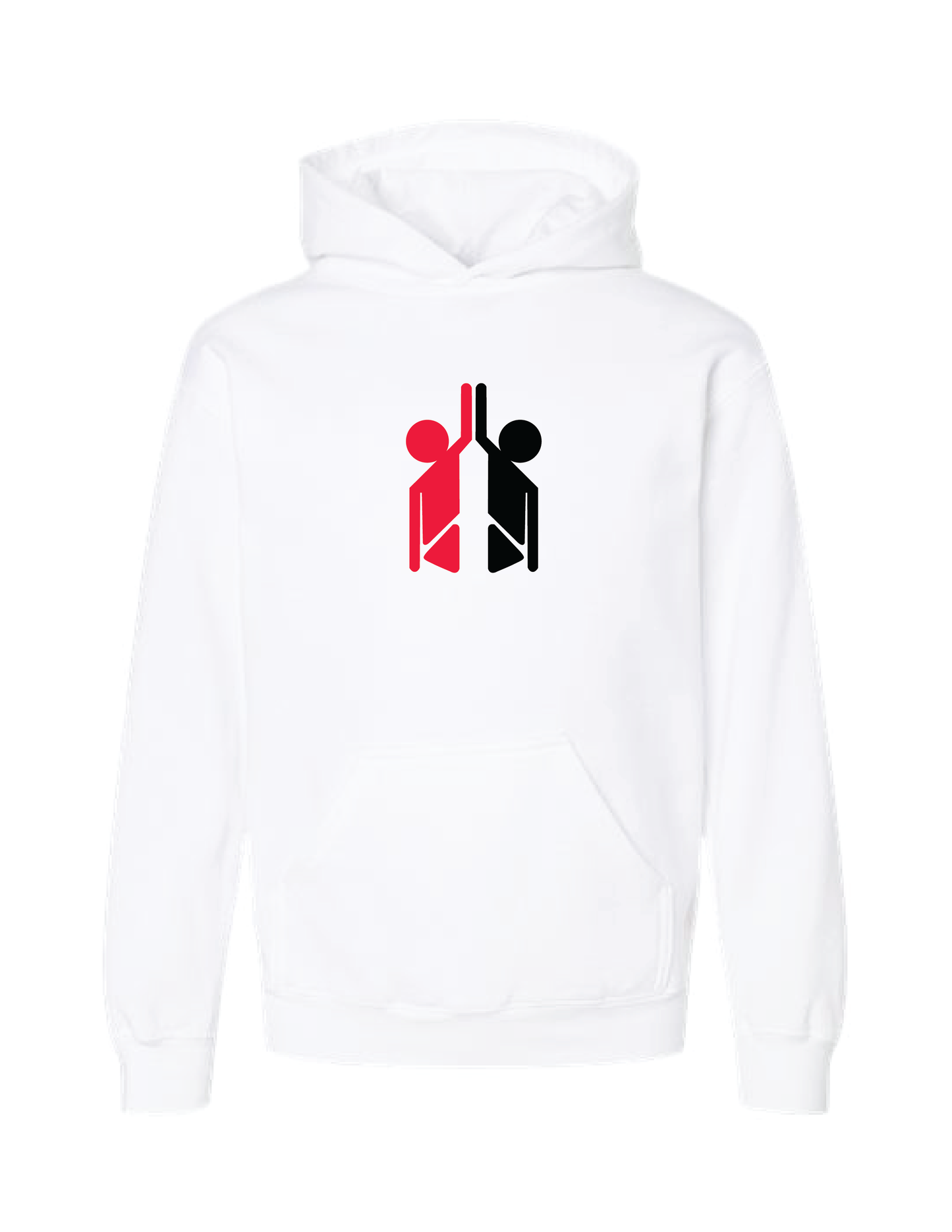 HI-FIVE SPORTS White Logo Hooded Pullover