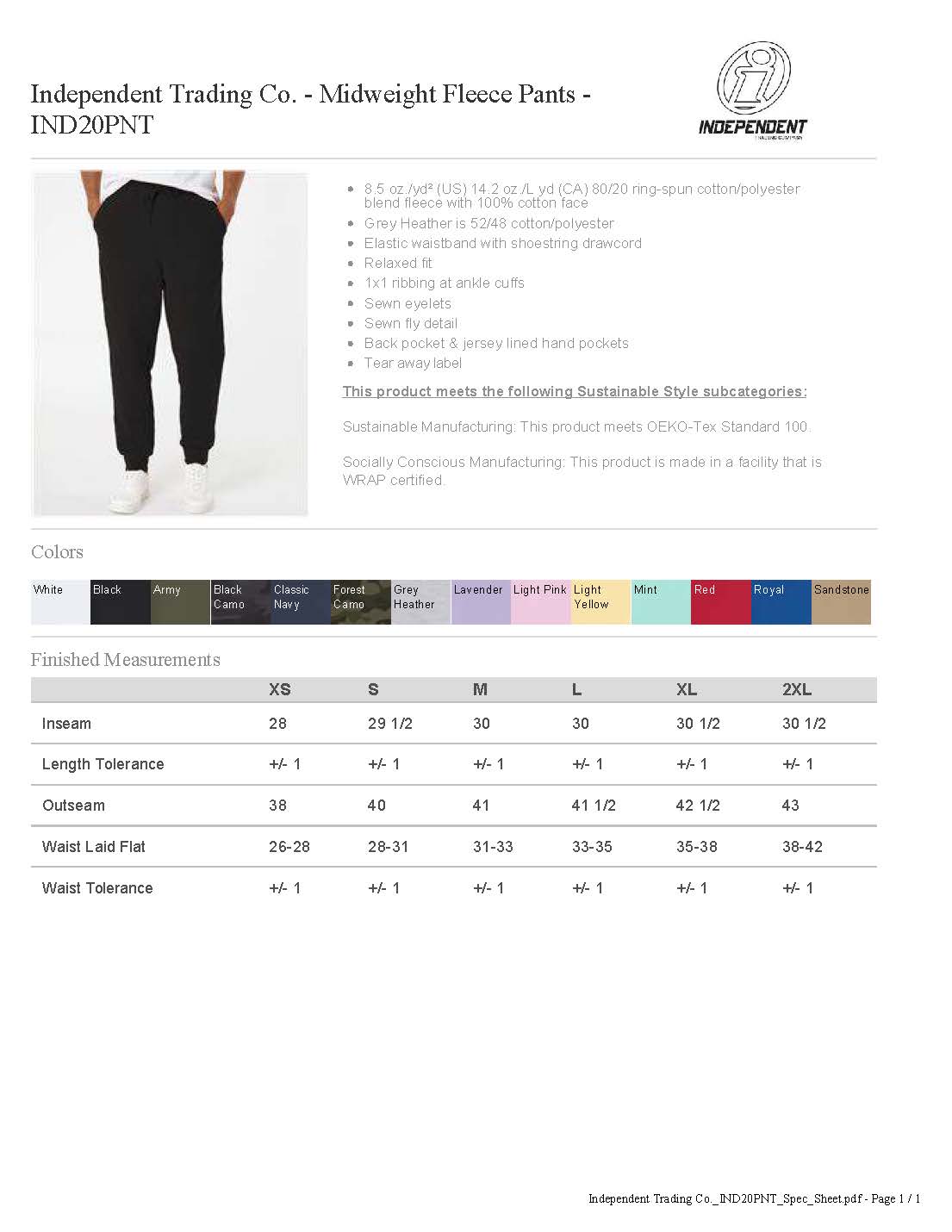 HI-FIVE SPORTS Logo Joggers