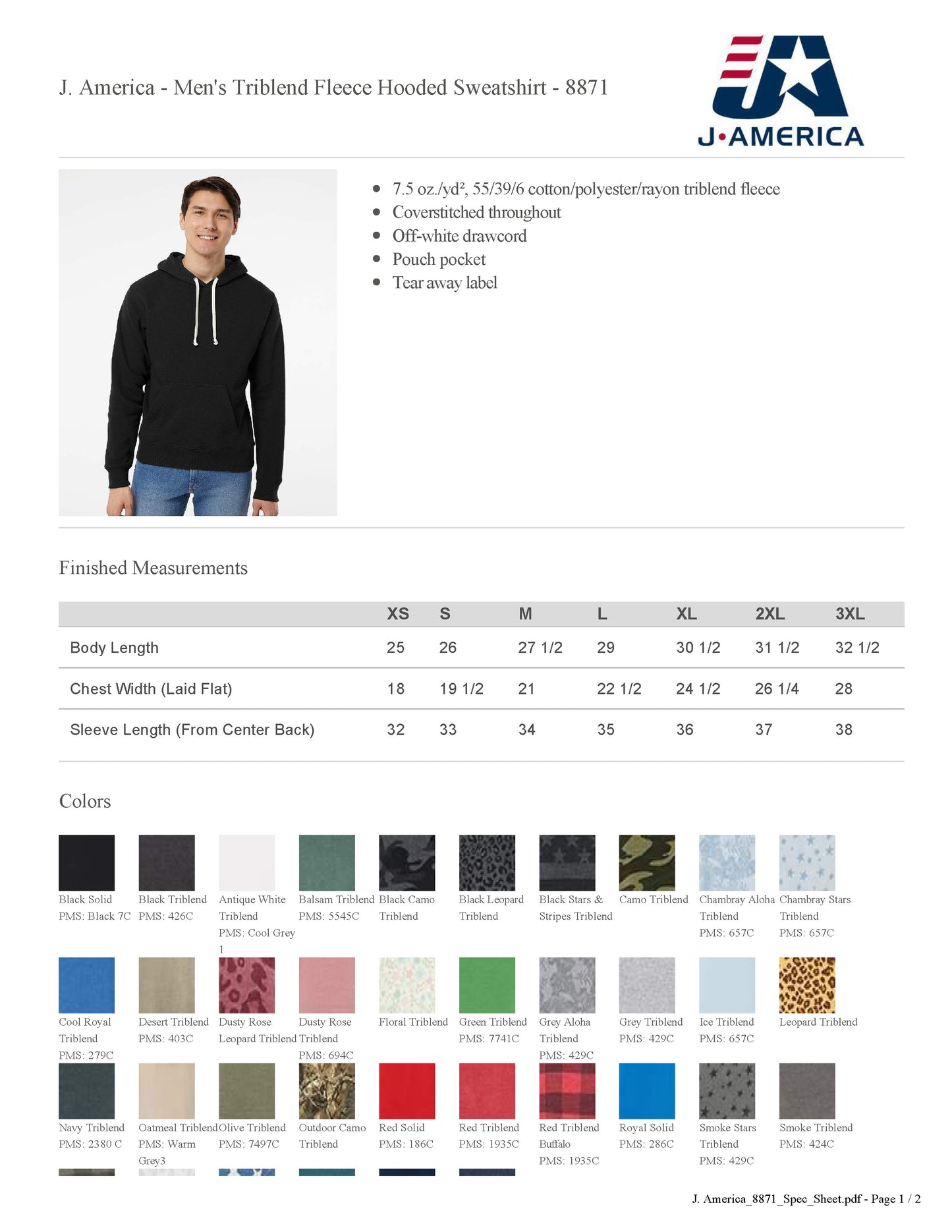 HINSDALE MIDDLE SCHOOL Crest Hooded Pullover
