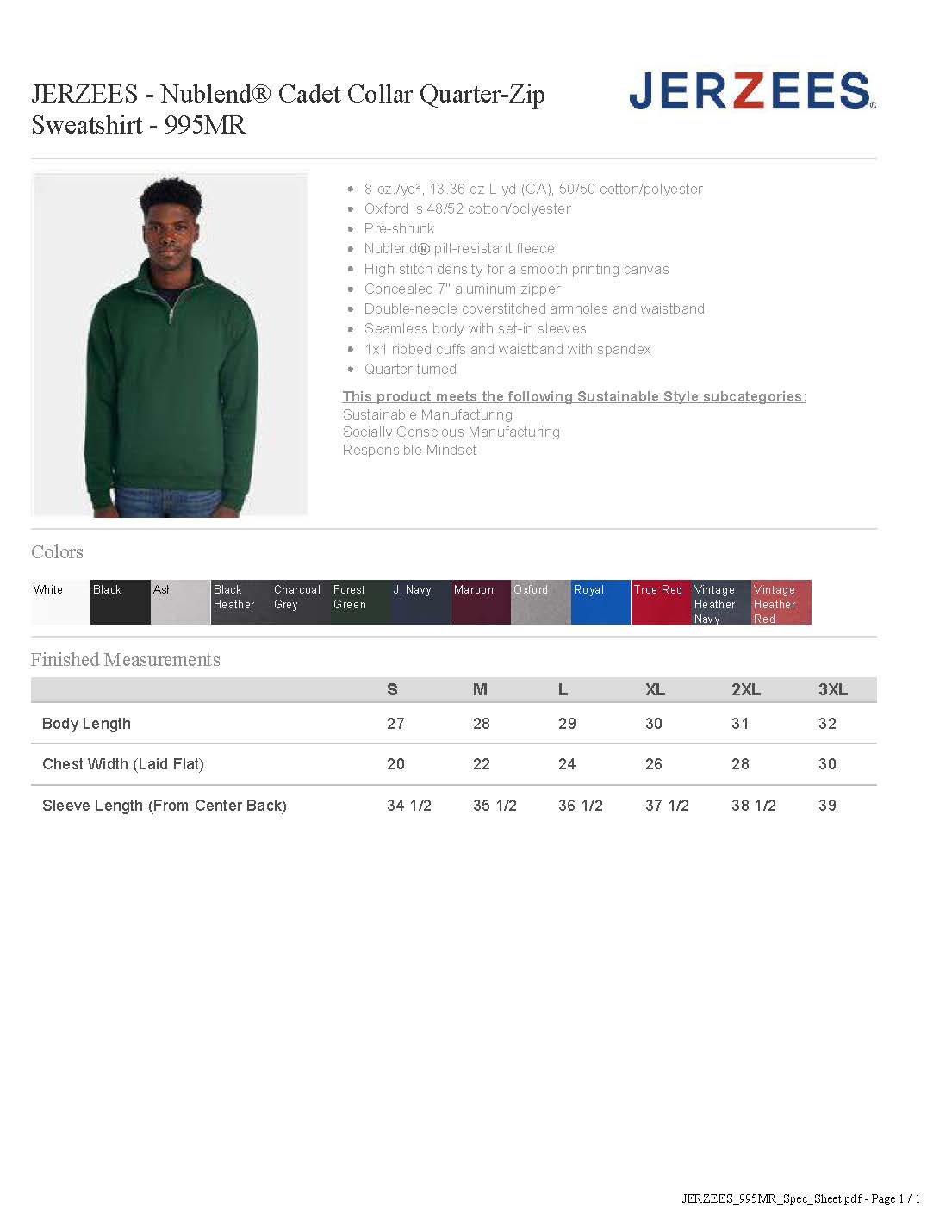 FIELD PARK STAFF Logo Quarter Zip
