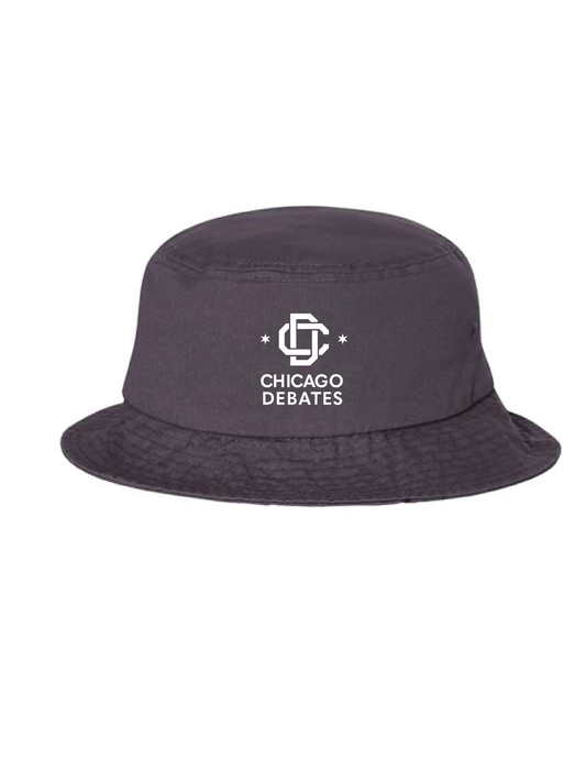CHICAGO DEBATES Embroidered Logo Bucket Hat
