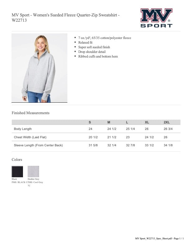WALKER Women's Embroidered Quarter Zip