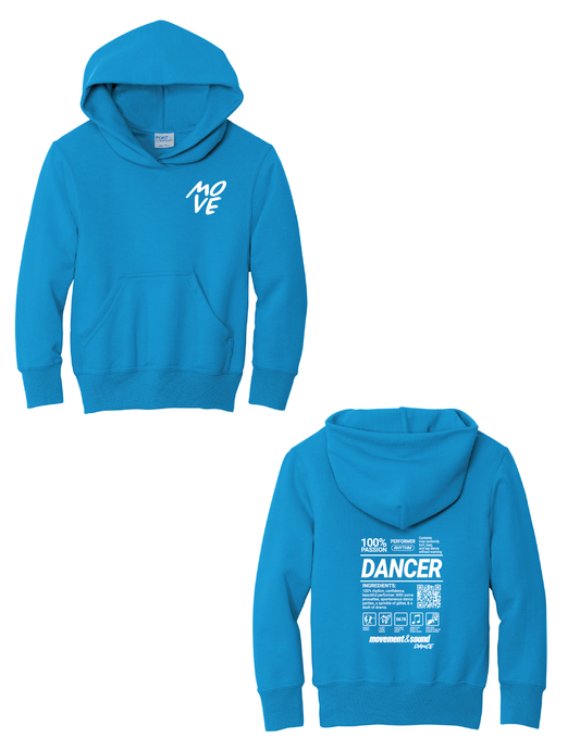 MOVEMENT & SOUND Dancer Ingredients Hooded Pullover