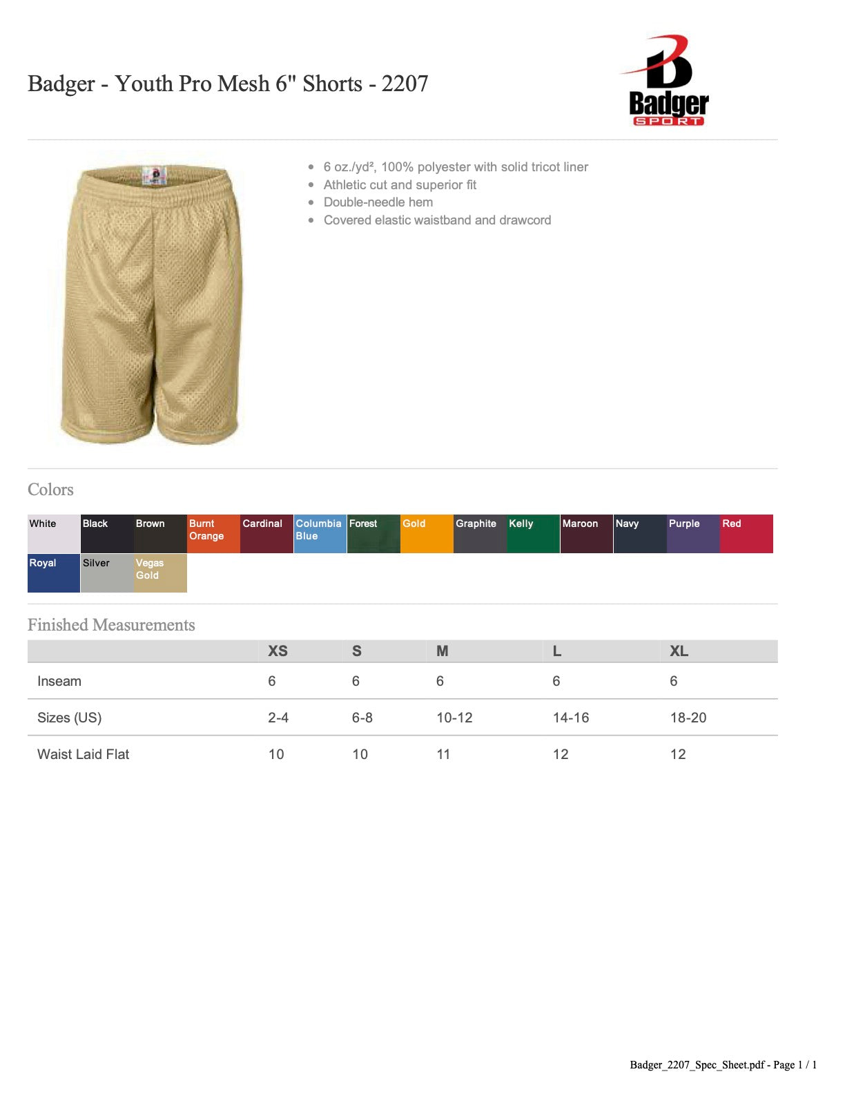 THUNDERDOME Mesh Shorts