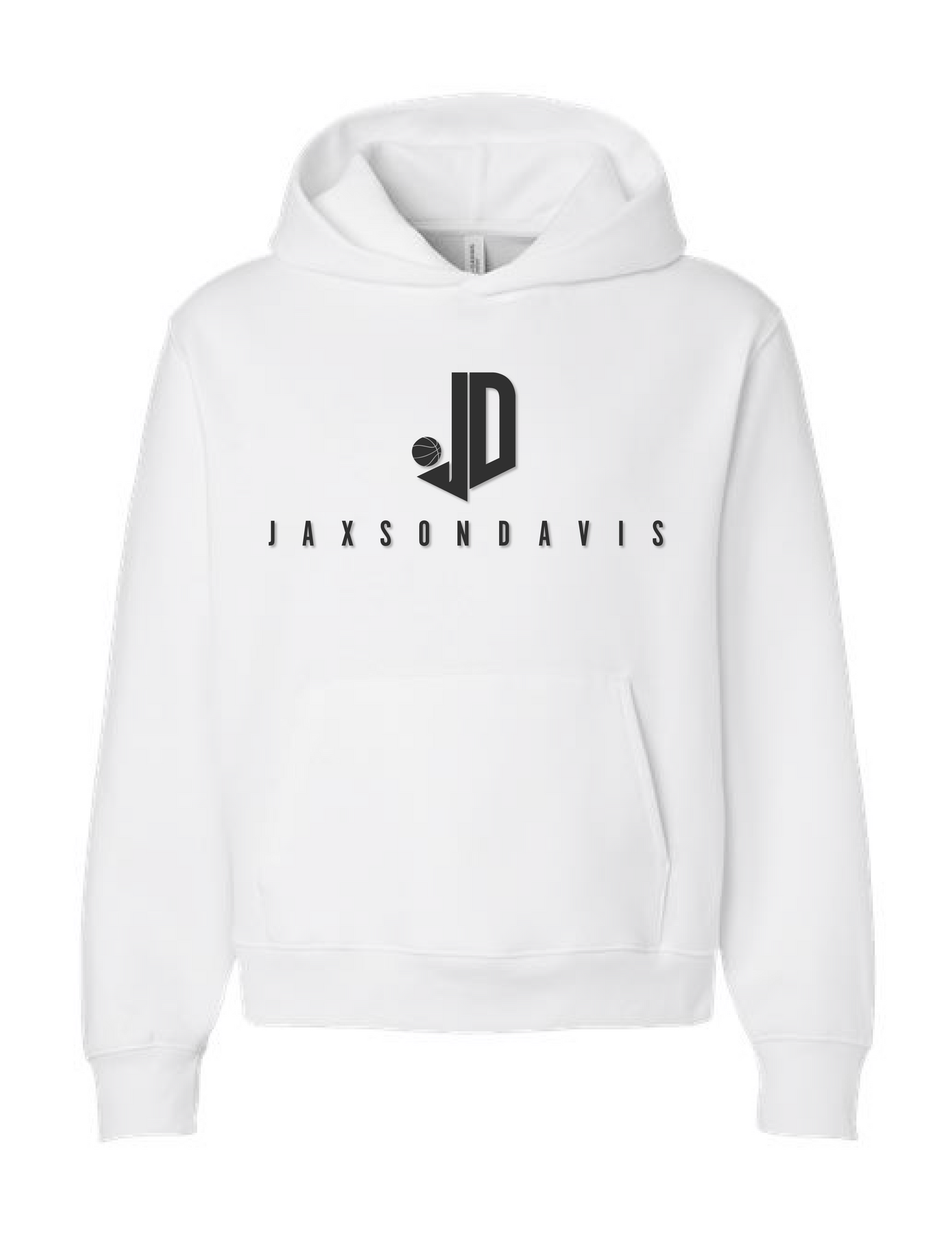 JAXSON DAVIS Monochrome Full Front Hooded Pullover