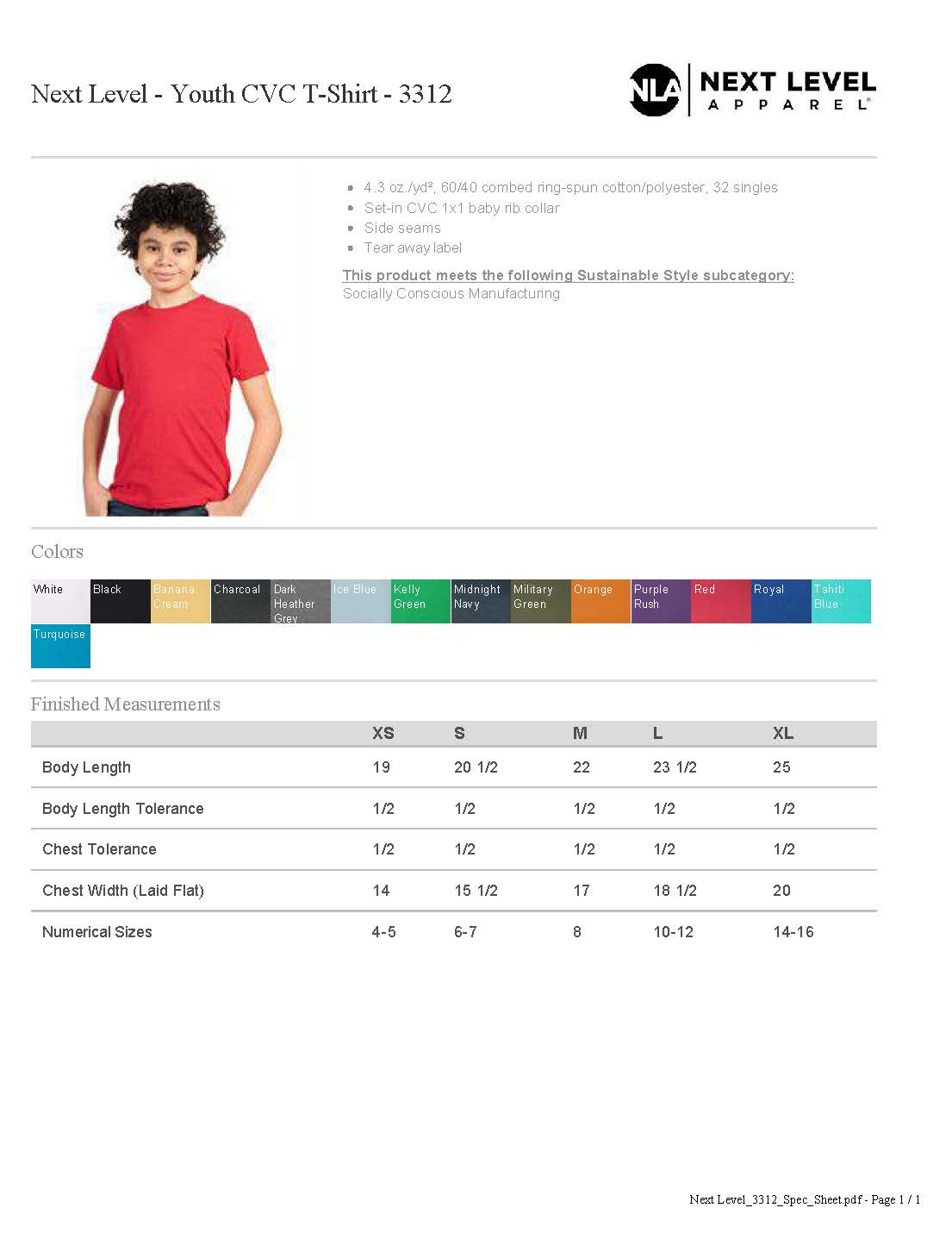 BRAESIDE Retro Circle Tee