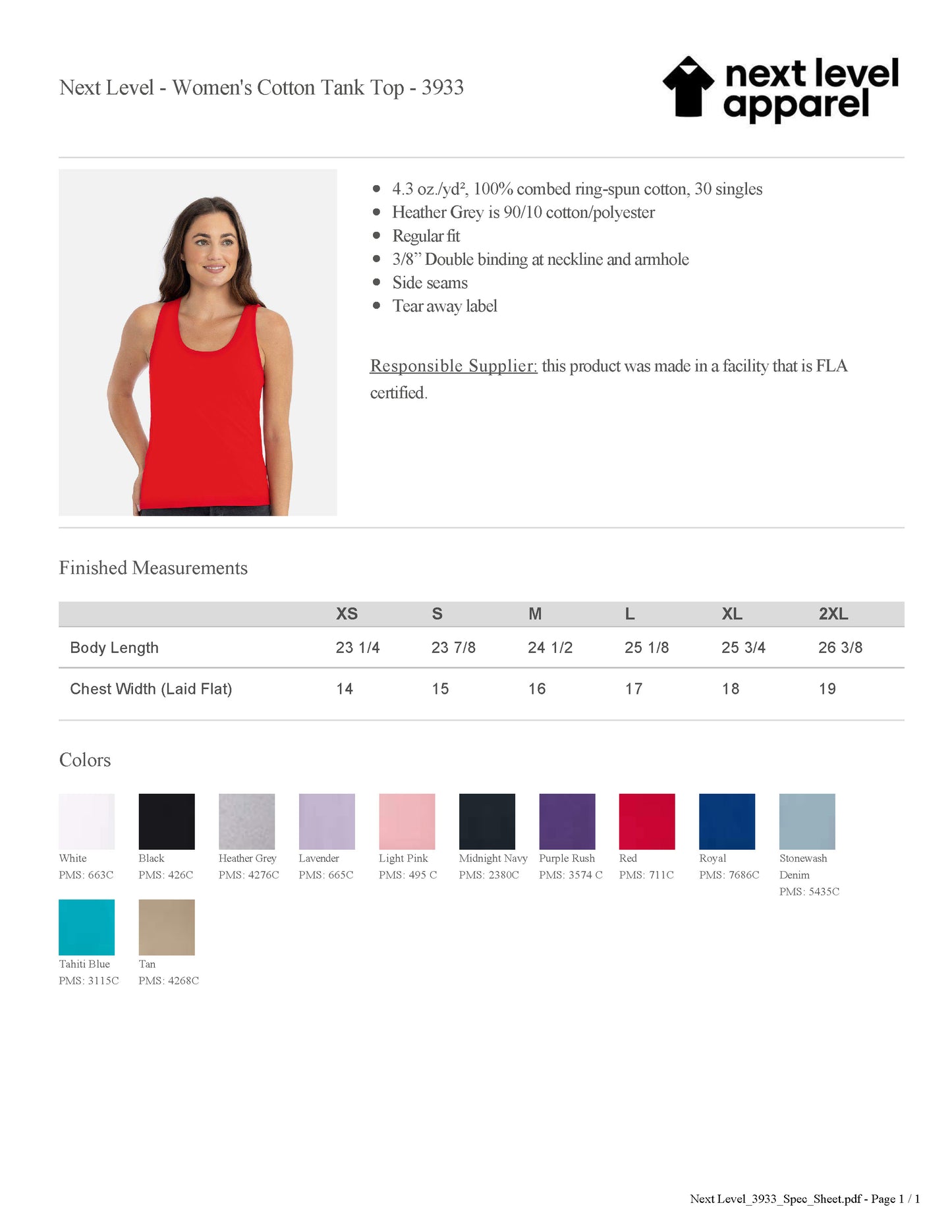 BANNOCKBURN Outline Campus Women's Fit Tank Top
