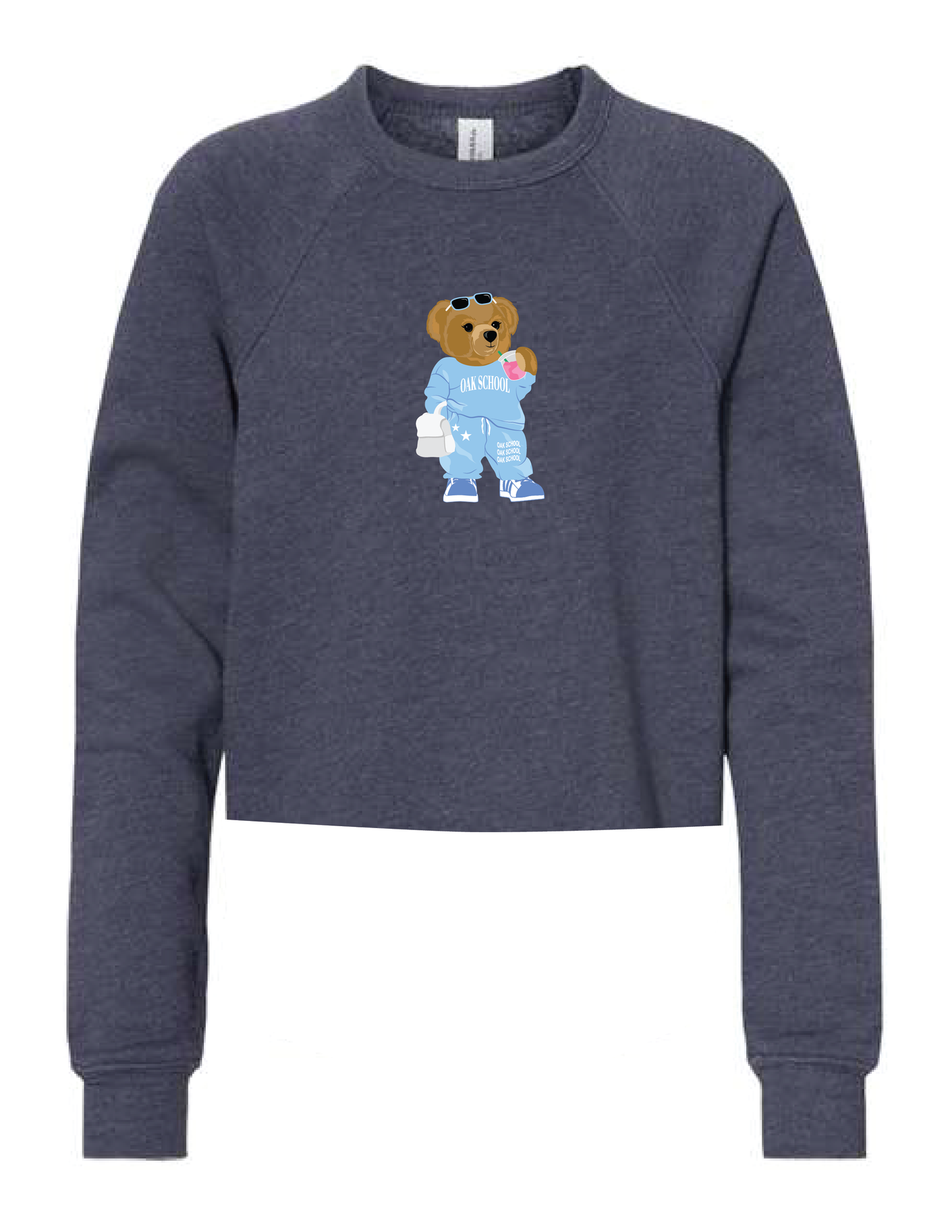 OAK SCHOOL Beary Cute Boxy Crew Neck