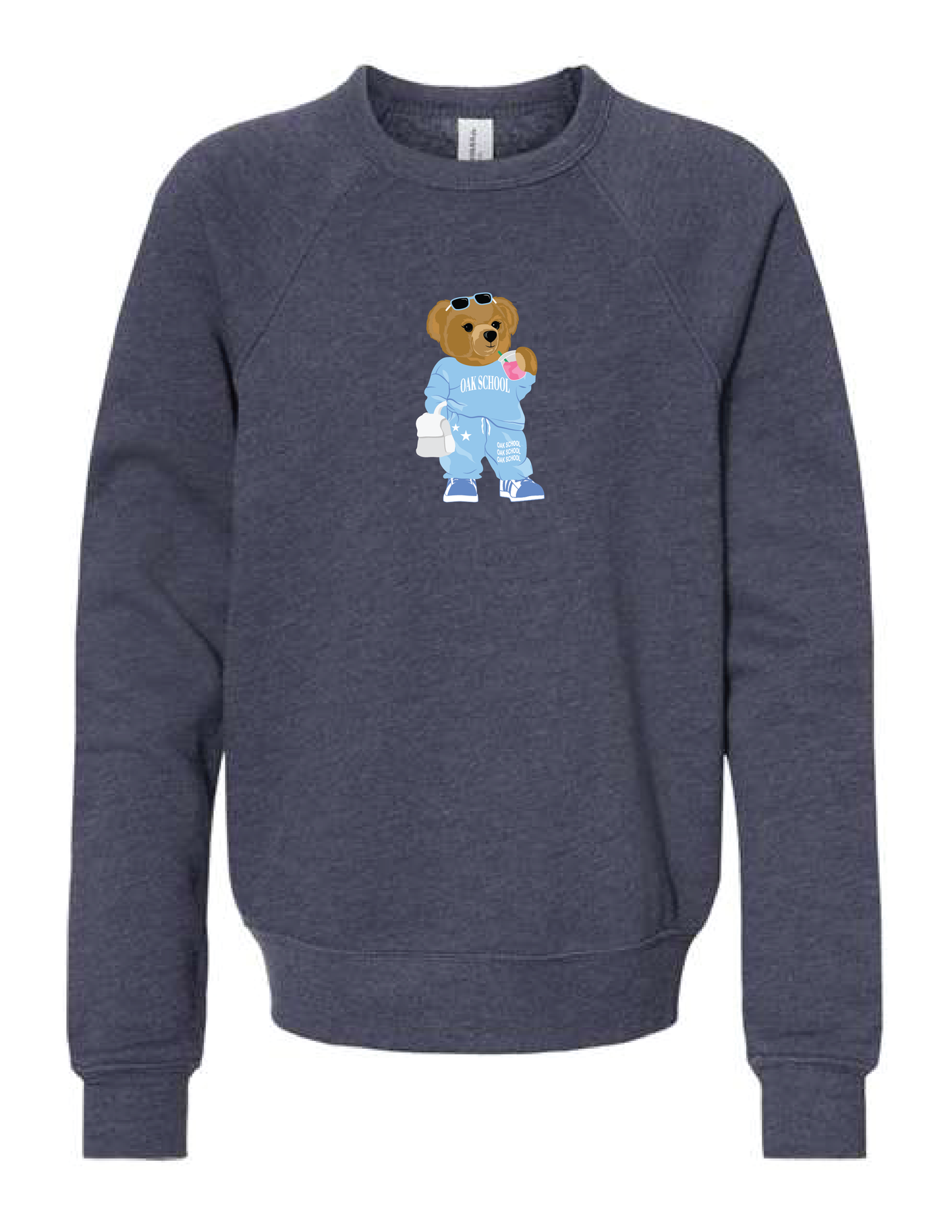 OAK SCHOOL Beary Cute Boxy Crew Neck