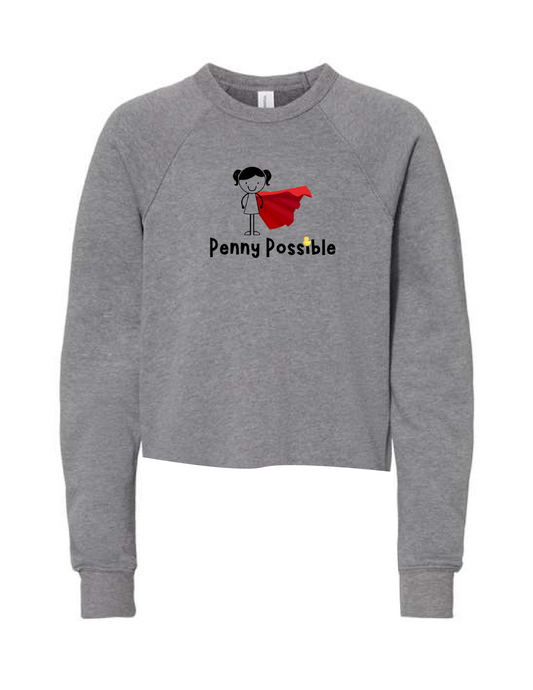 PENNY POSSIBLE Big Logo Boxy Crew Neck Pullover