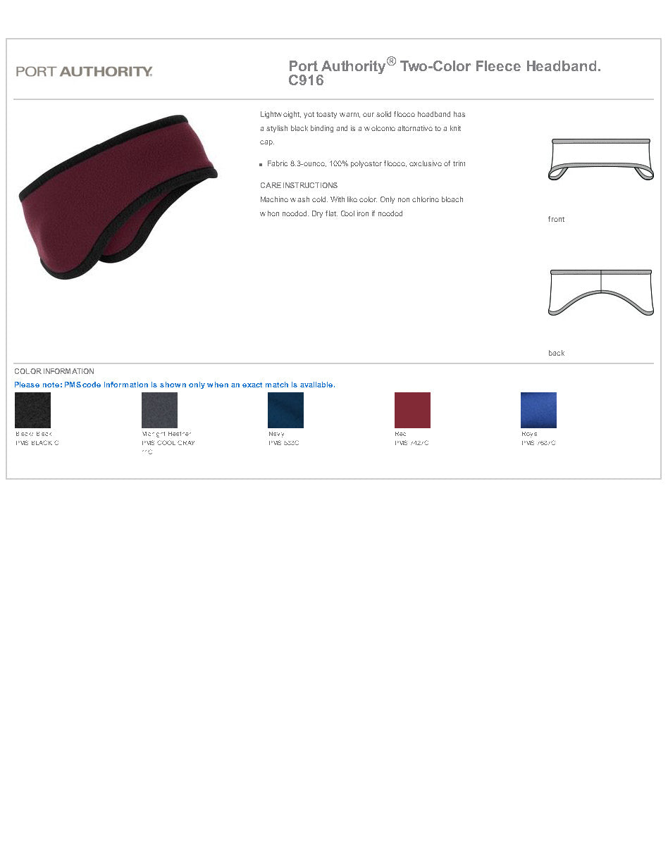 FALCONS CHEER Team Logo Fleece Headband