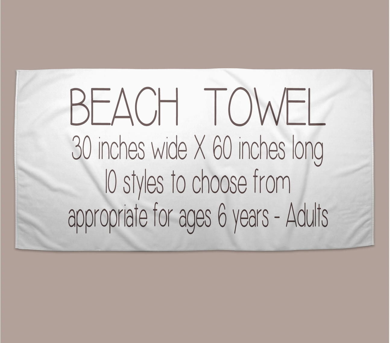 Personalized Beach Towel