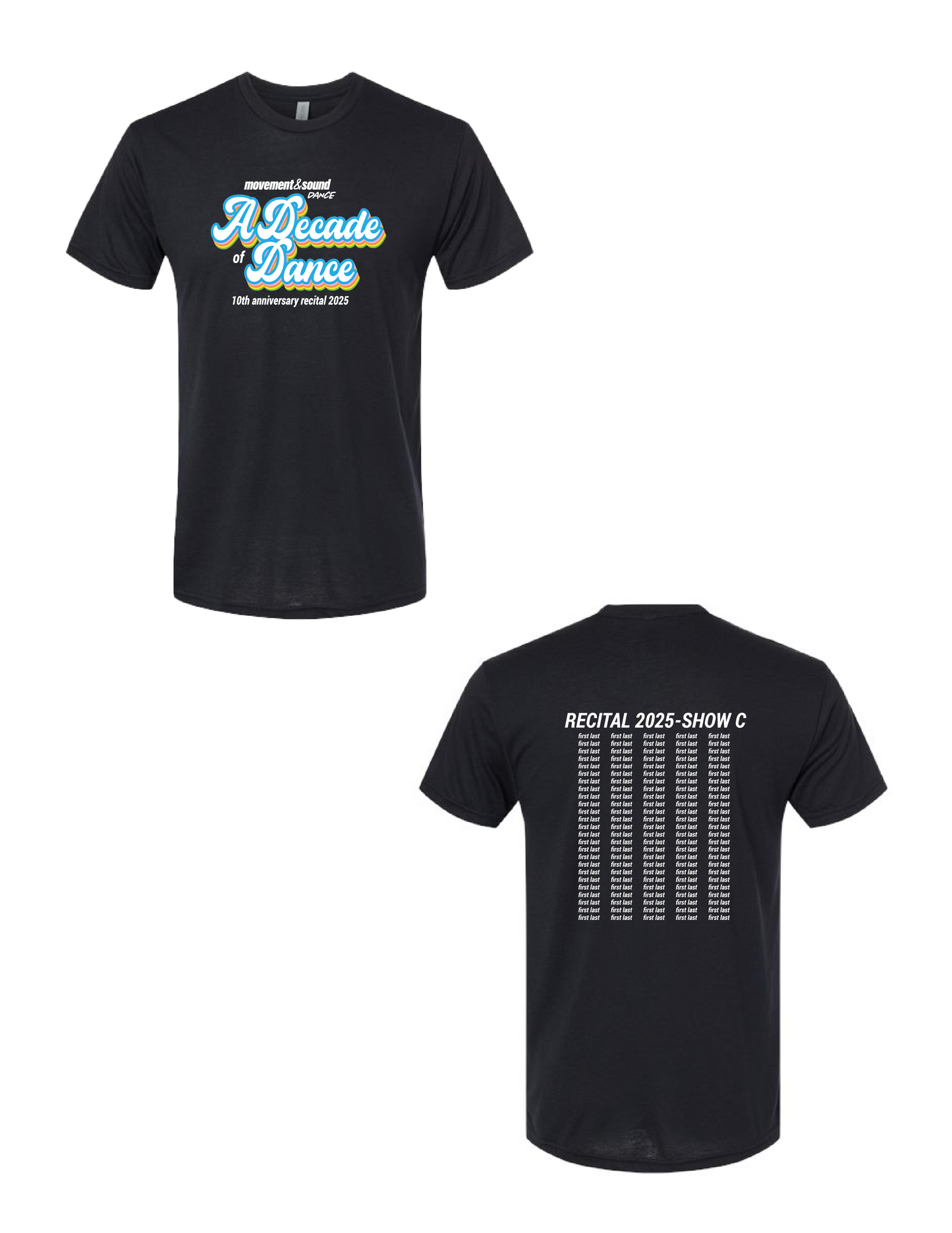 MOVEMENT & SOUND Show C Recital Tee
