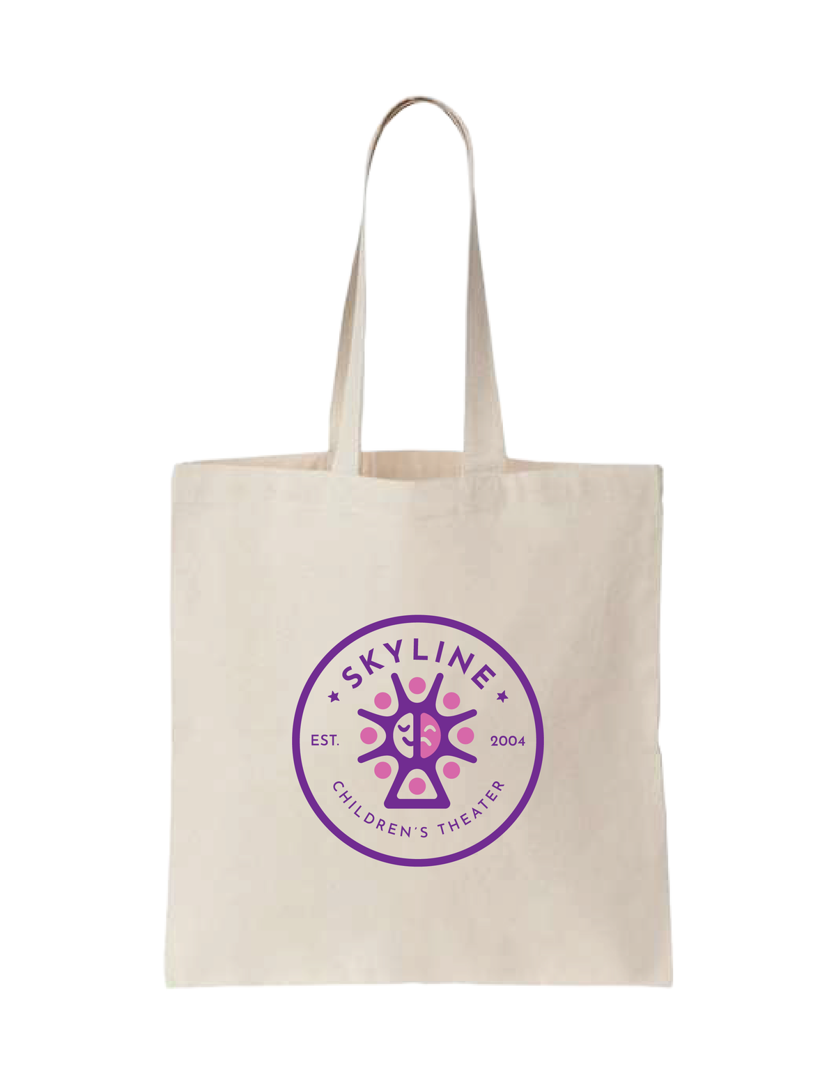 SKYLINE CHILDREN'S THEATER Circle Logo Tote Bag