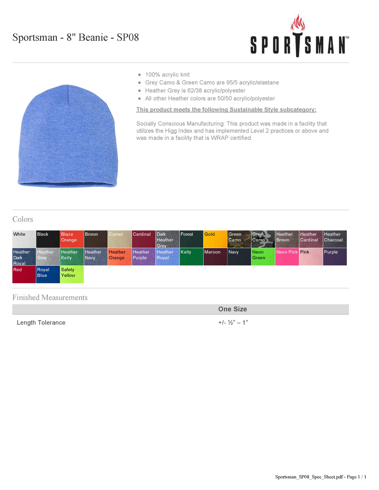 JAXSON DAVIS JD Embroidered Beanie