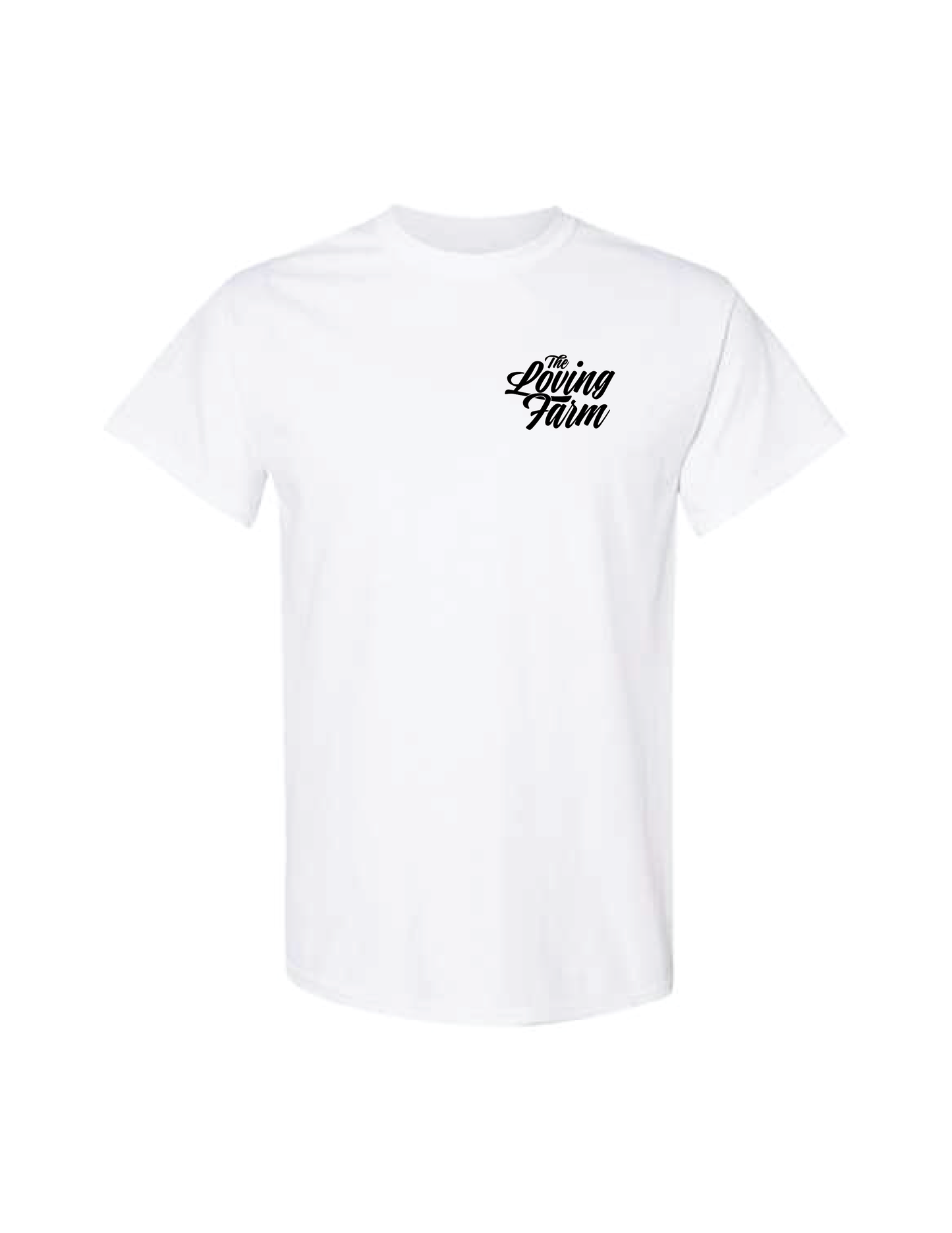 THE LOVING FARM White Script Tee