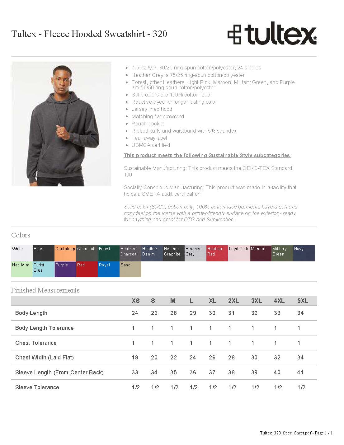WESTMOOR Heart Puff Hooded Pullover