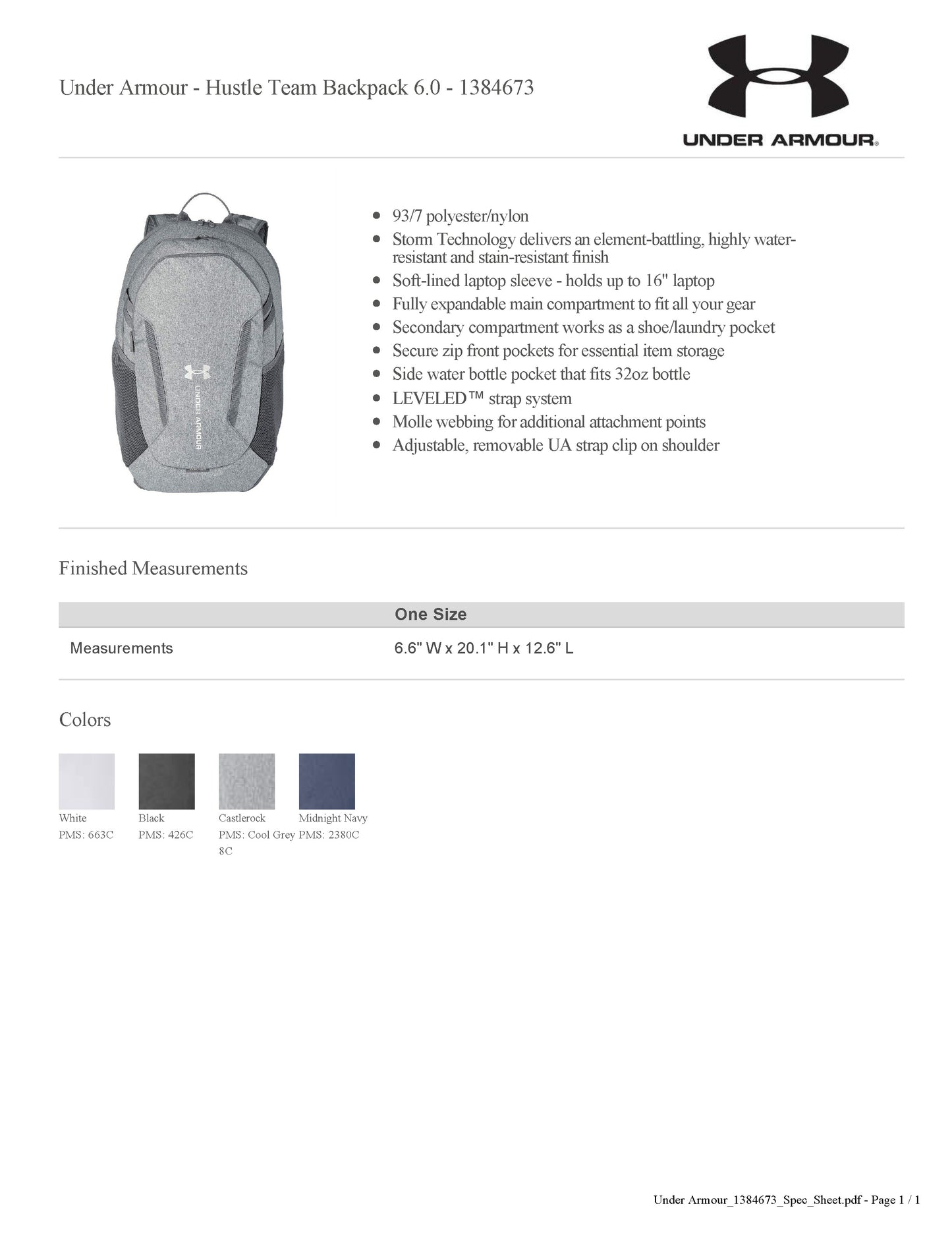 DHS FOOTBALL D Personalized Embroidered Backpack