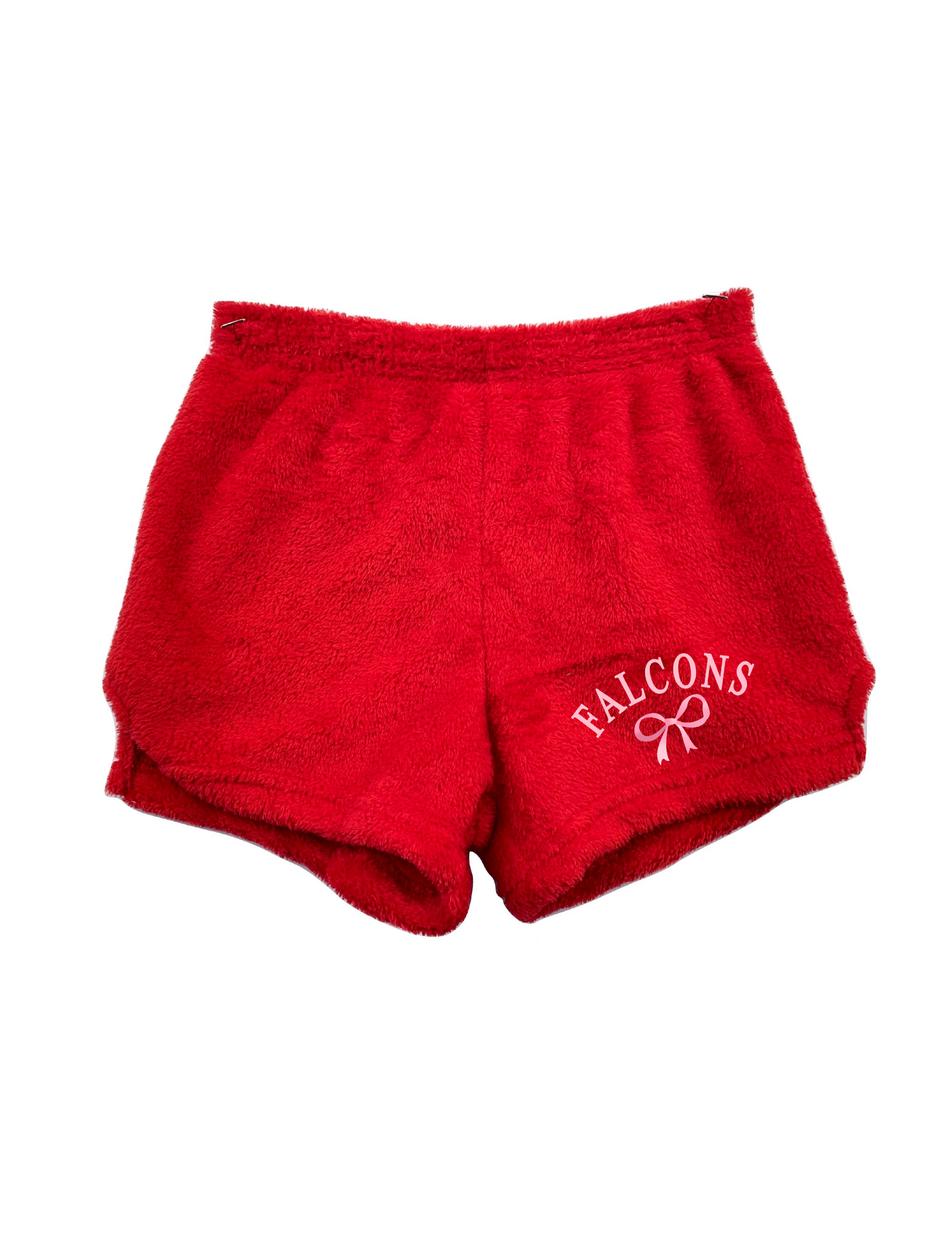 FALCONS CHEER Vintage Bow Fuzzy Shorts