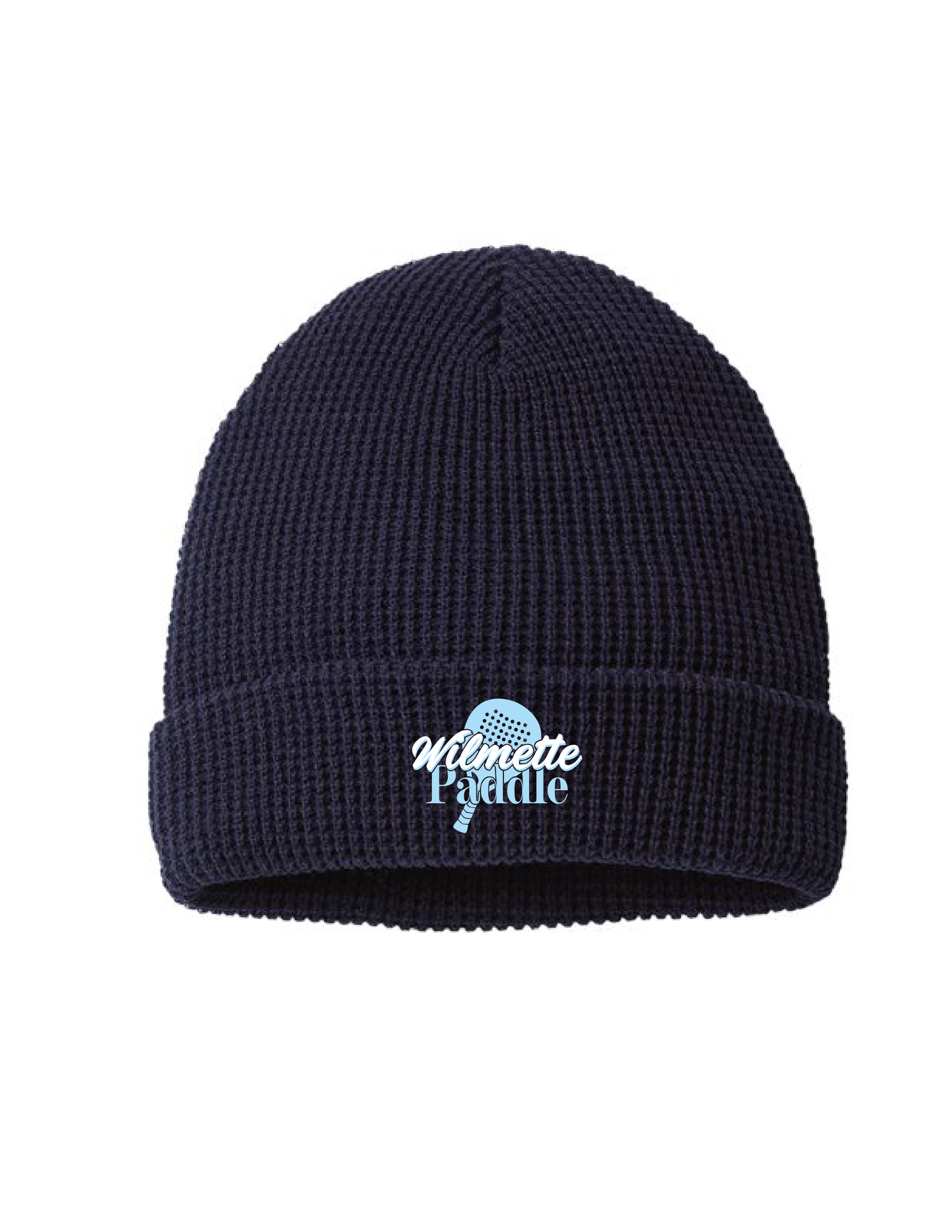WILMETTE PADDLE Embroidered Waffle Winter Hat