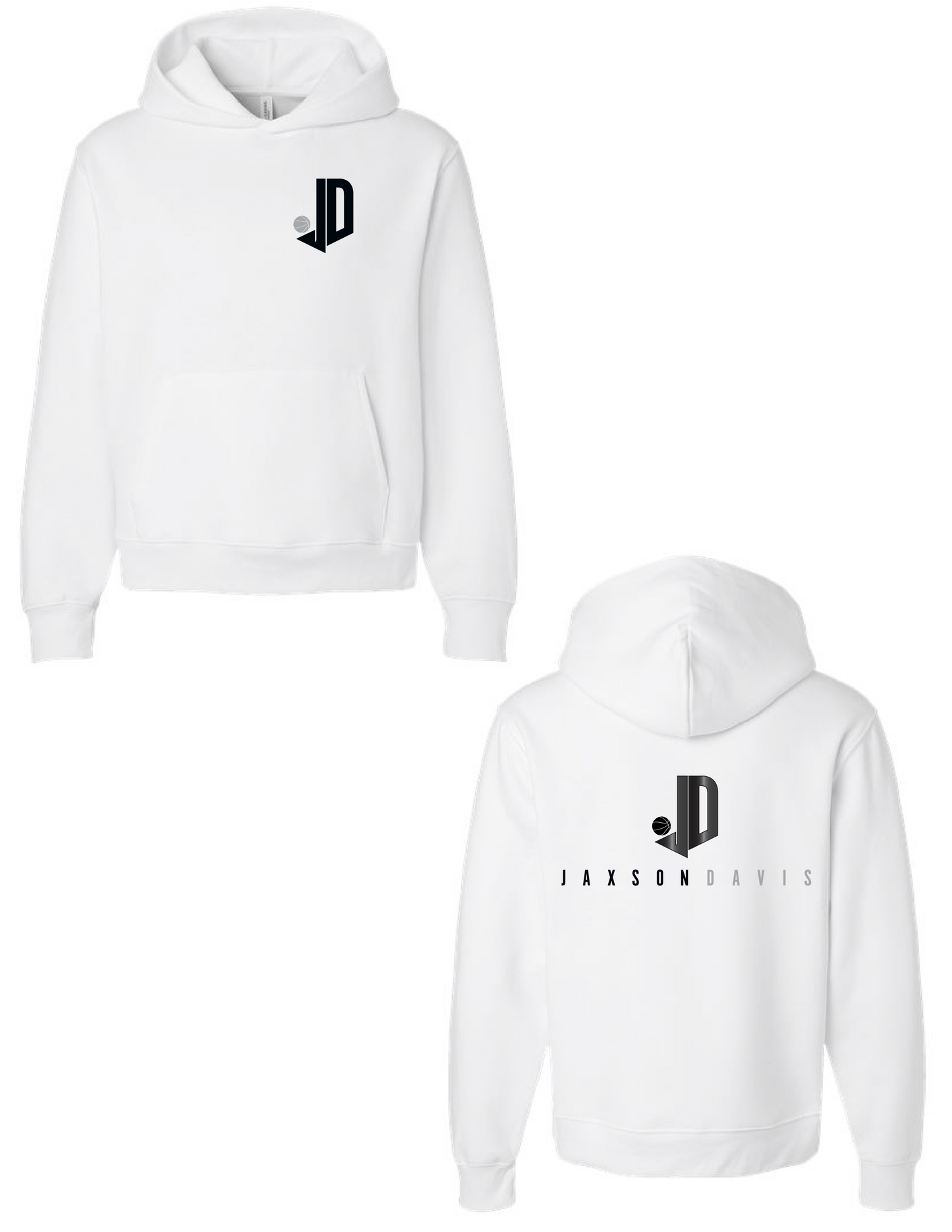 JAXSON DAVIS Logo Front and Back Hooded Pullover