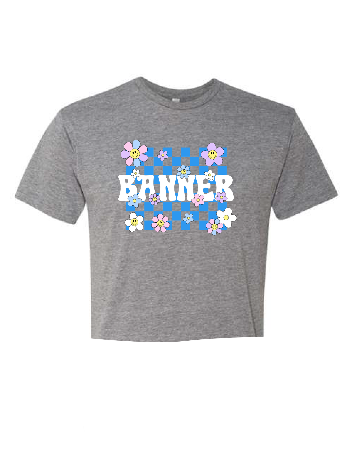 CUSTOM Floral Smiley Tee